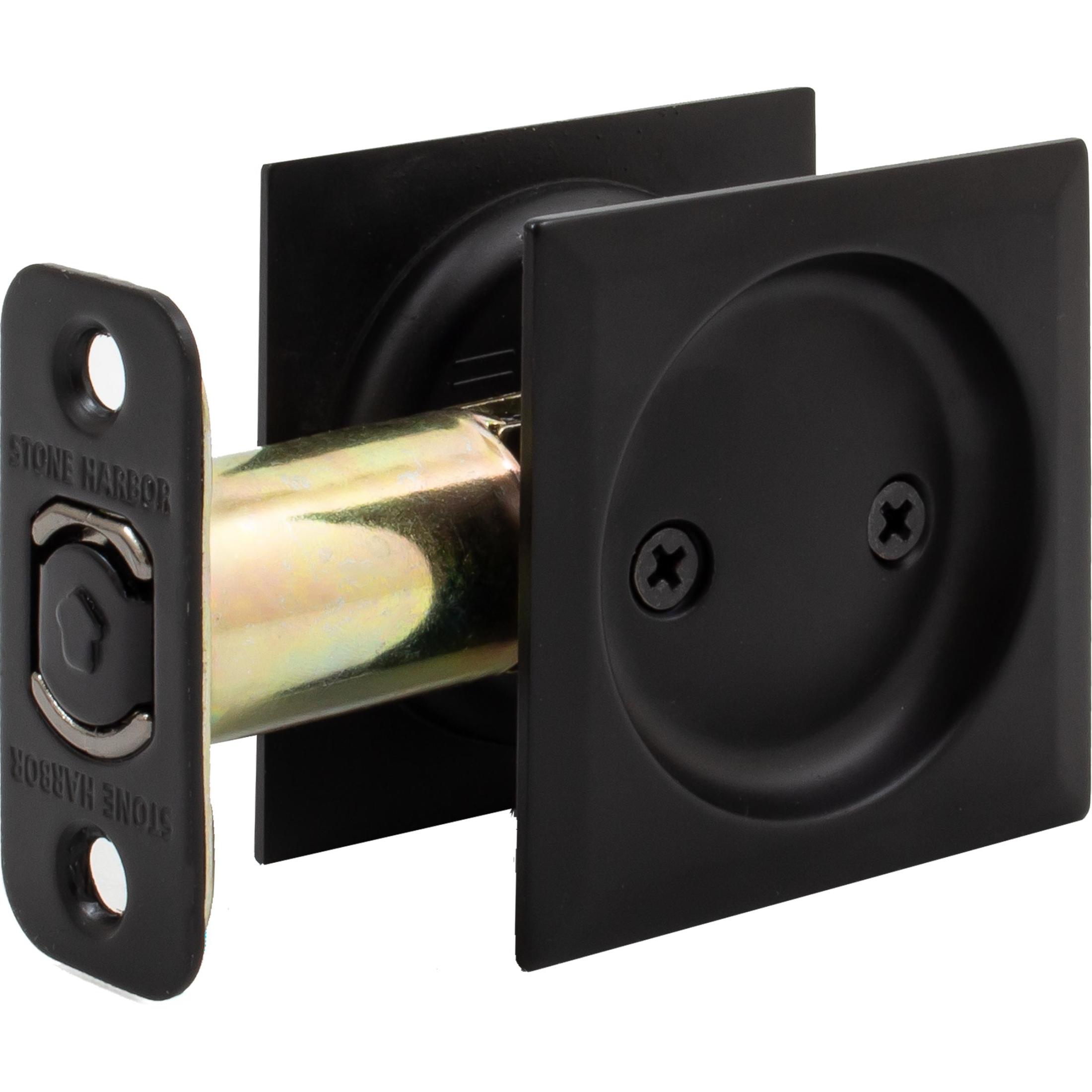 Contemporary Square Pocket Door Lock Passage