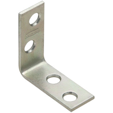 V115 1-1/2" x 5/8" Corner Brace 4/pk - Zinc Plated