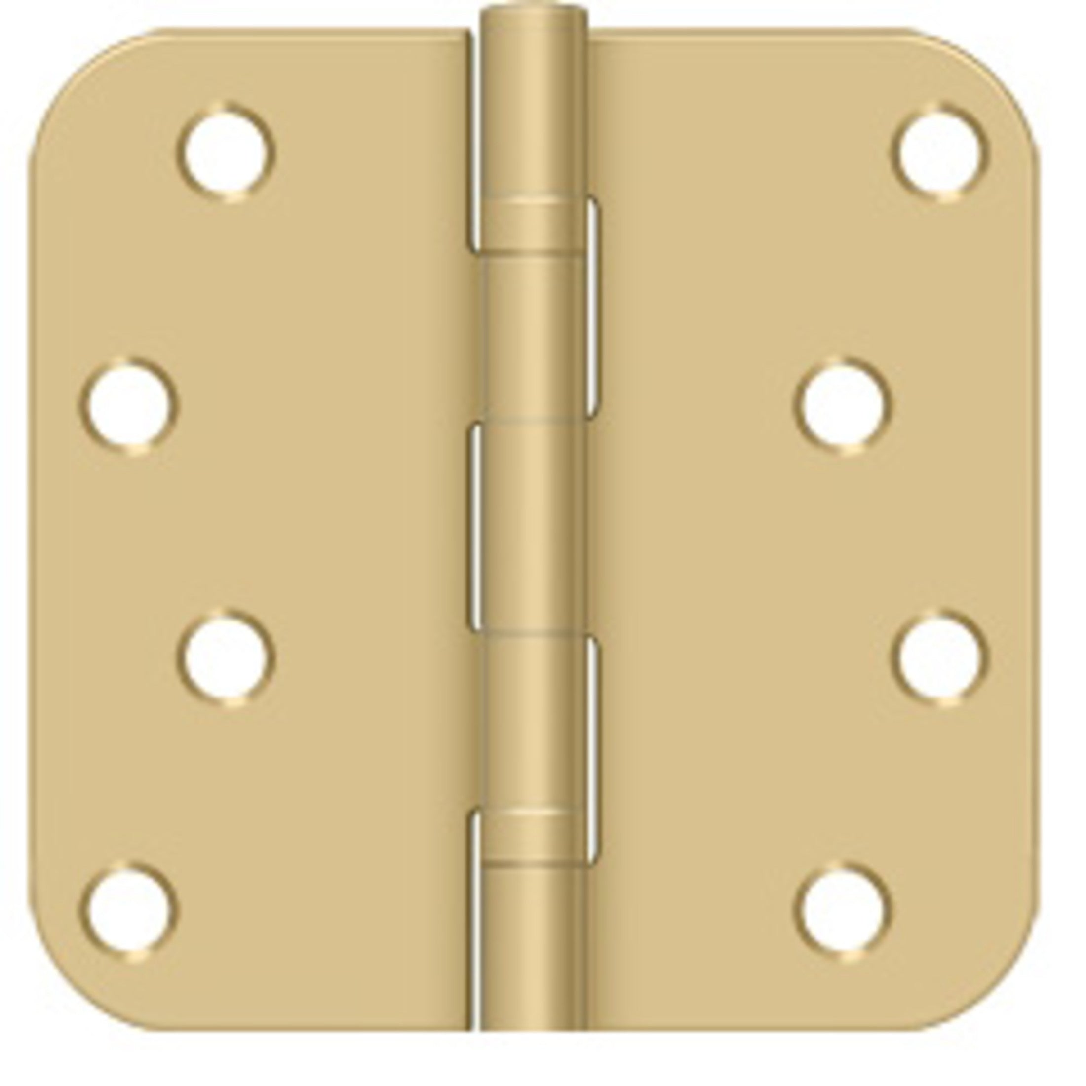 4" 5/8R Standard Ball Bearing Hinge 2/pk - Satin Brass