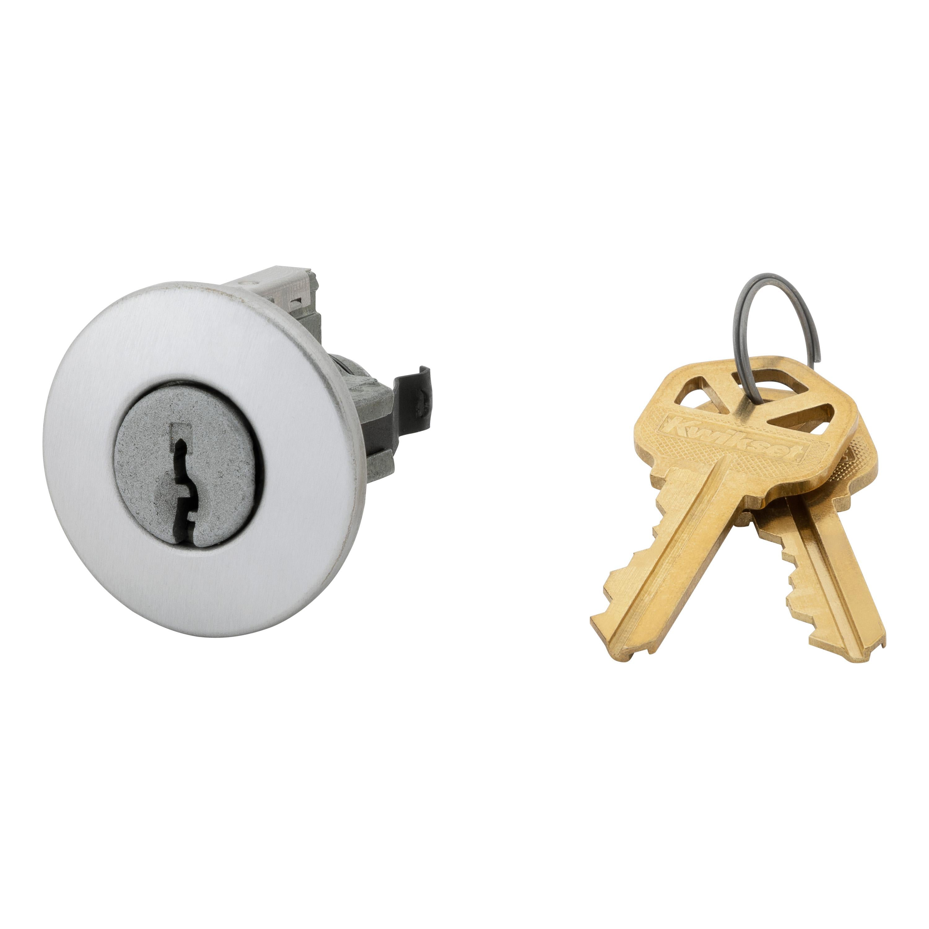 83734-004  Pin & Tumbler Cylinder and Cover for Tylo / Cove - Satin Chrome