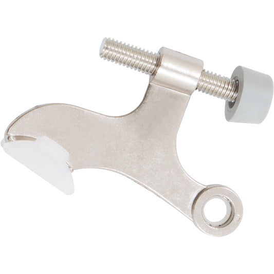 Stone Harbor Hardware Hinge Pin Door Stop with Foot, Satin Nickel