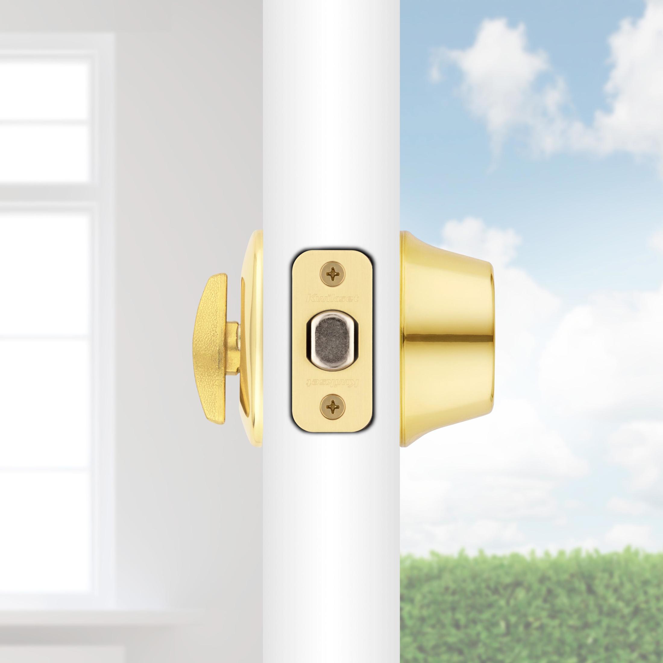 660 3 SMT 6AL STRKP K3 1-Cyl Deadbolt - Polished Brass