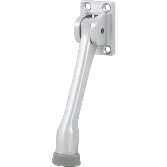 Stone Harbor Hardware Heavy-Duty Kick-Down Holder with 4 Screws, 5 Inches, Satin Chrome