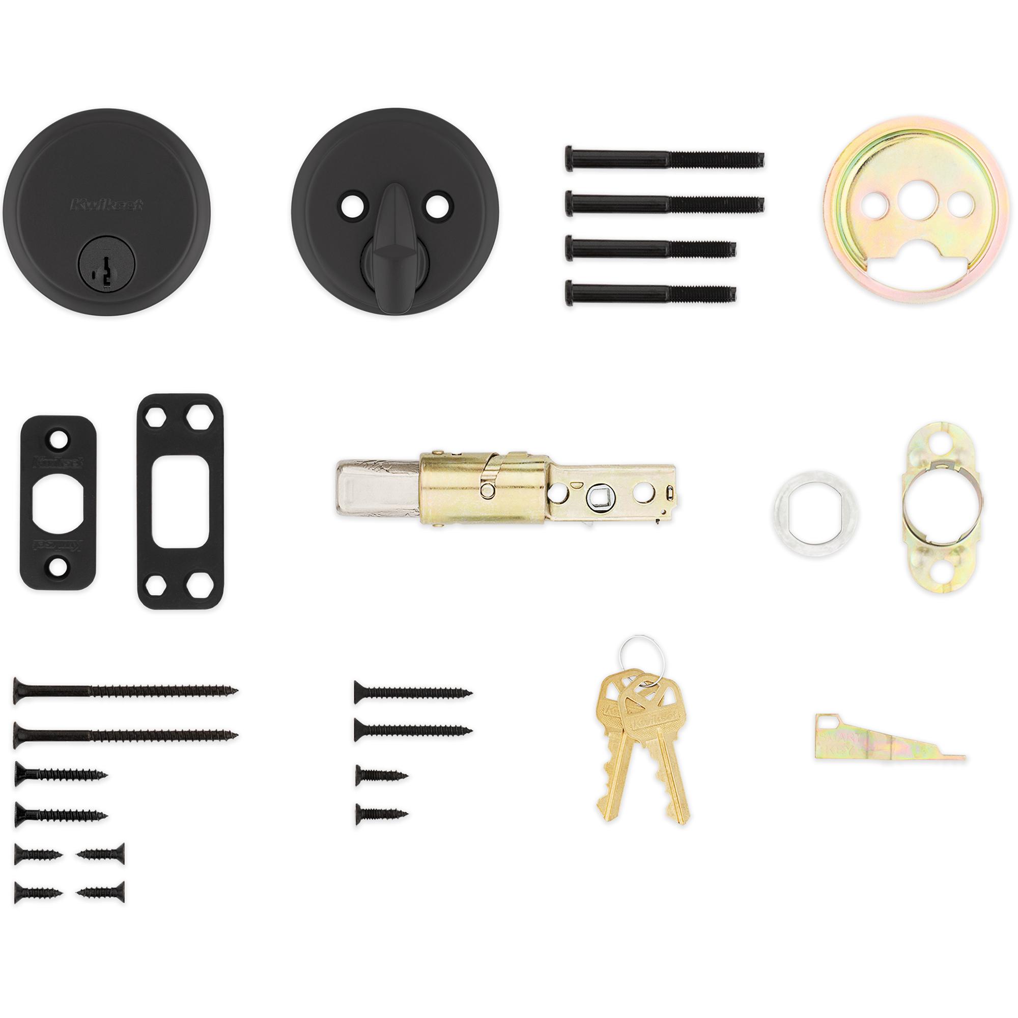 258 514 SMT CP K4 Hometown 1-Cyl Deadbolt - Matte Black