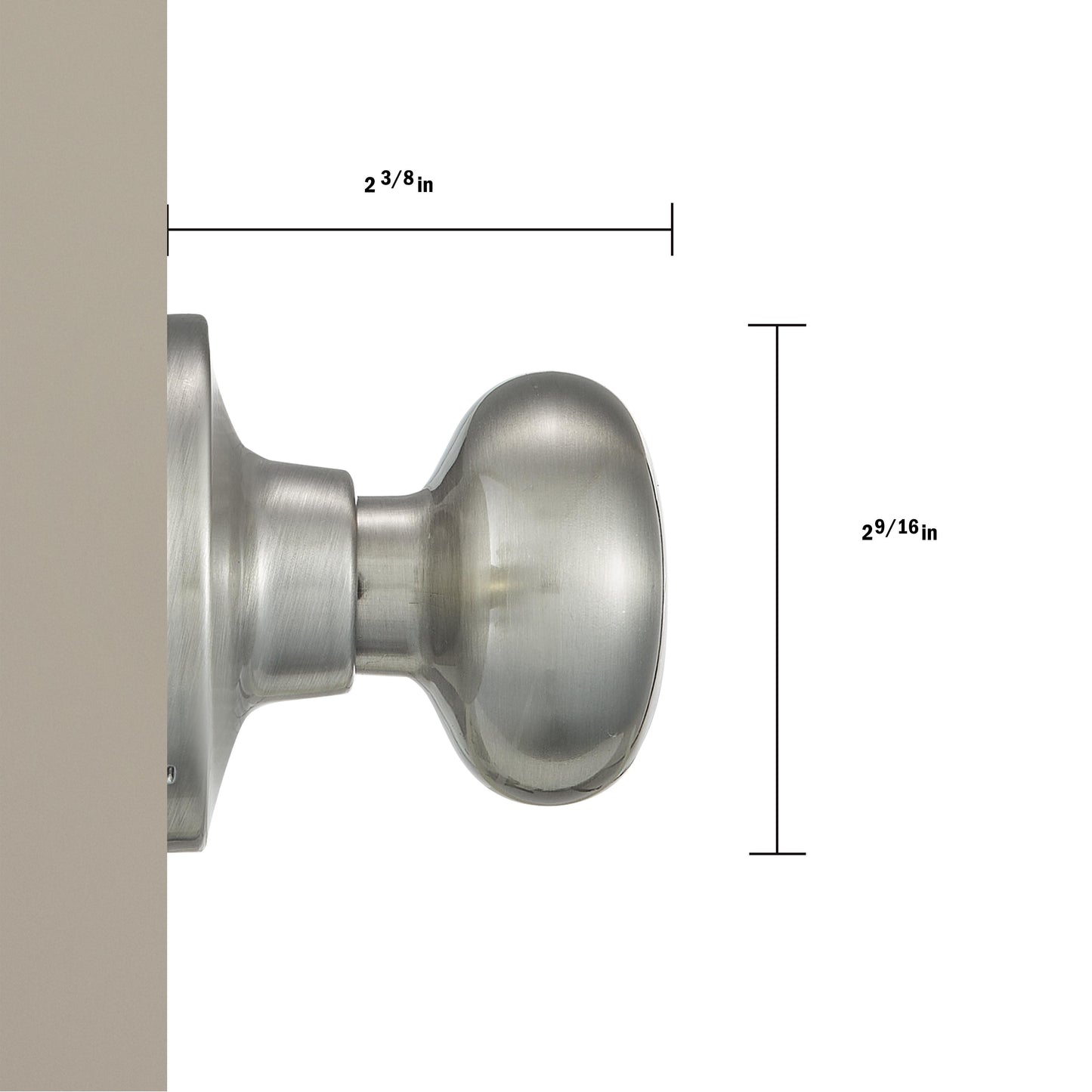 SK7000AS 15 Athens Dummy - Satin Nickel