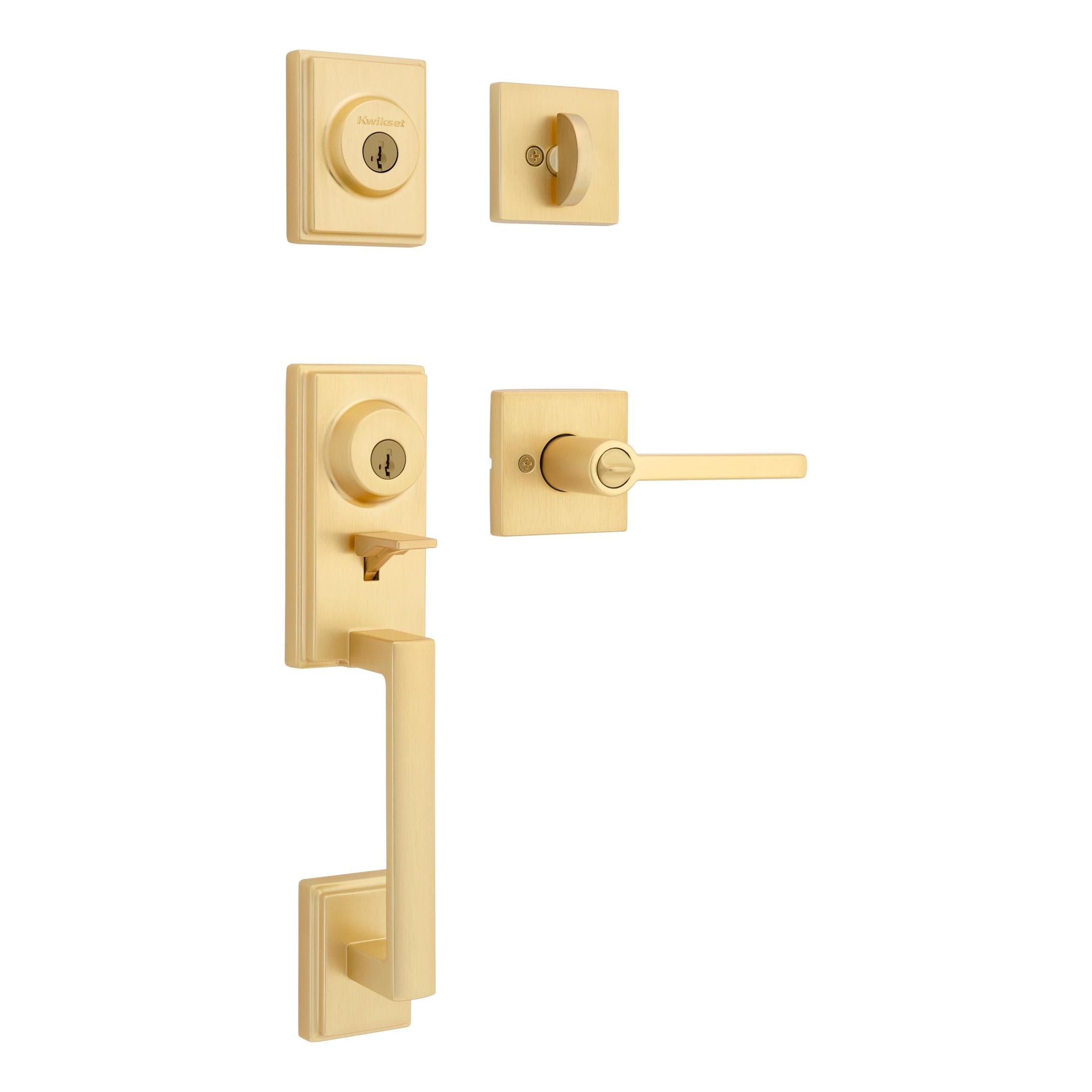 553PRHXHFL 4 SMT RBP Peralta / Halifax Two Point Locking Handleset - Satin Brass