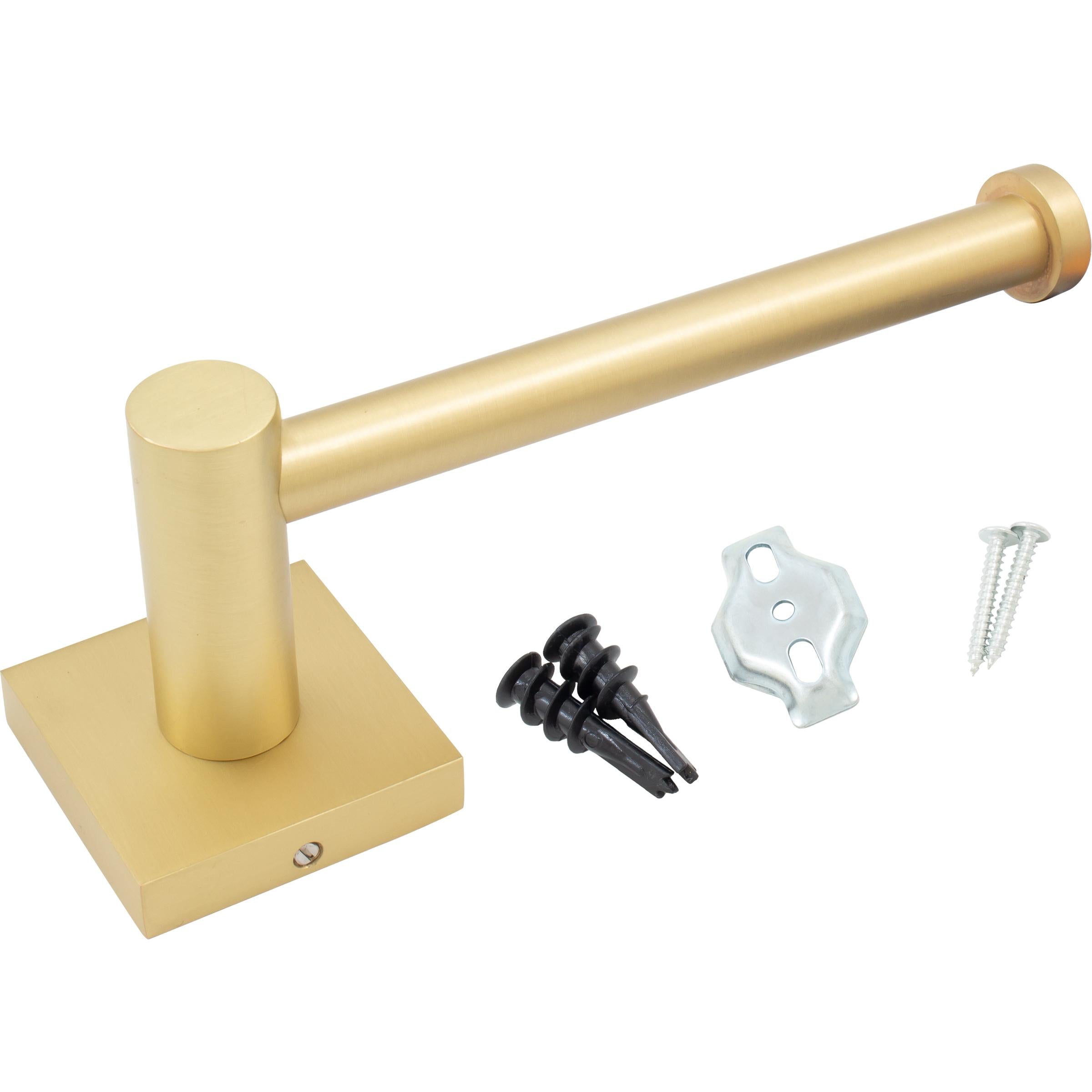 Stone Harbor Hardware Vienna Post Toilet Paper Holder, Satin Brass