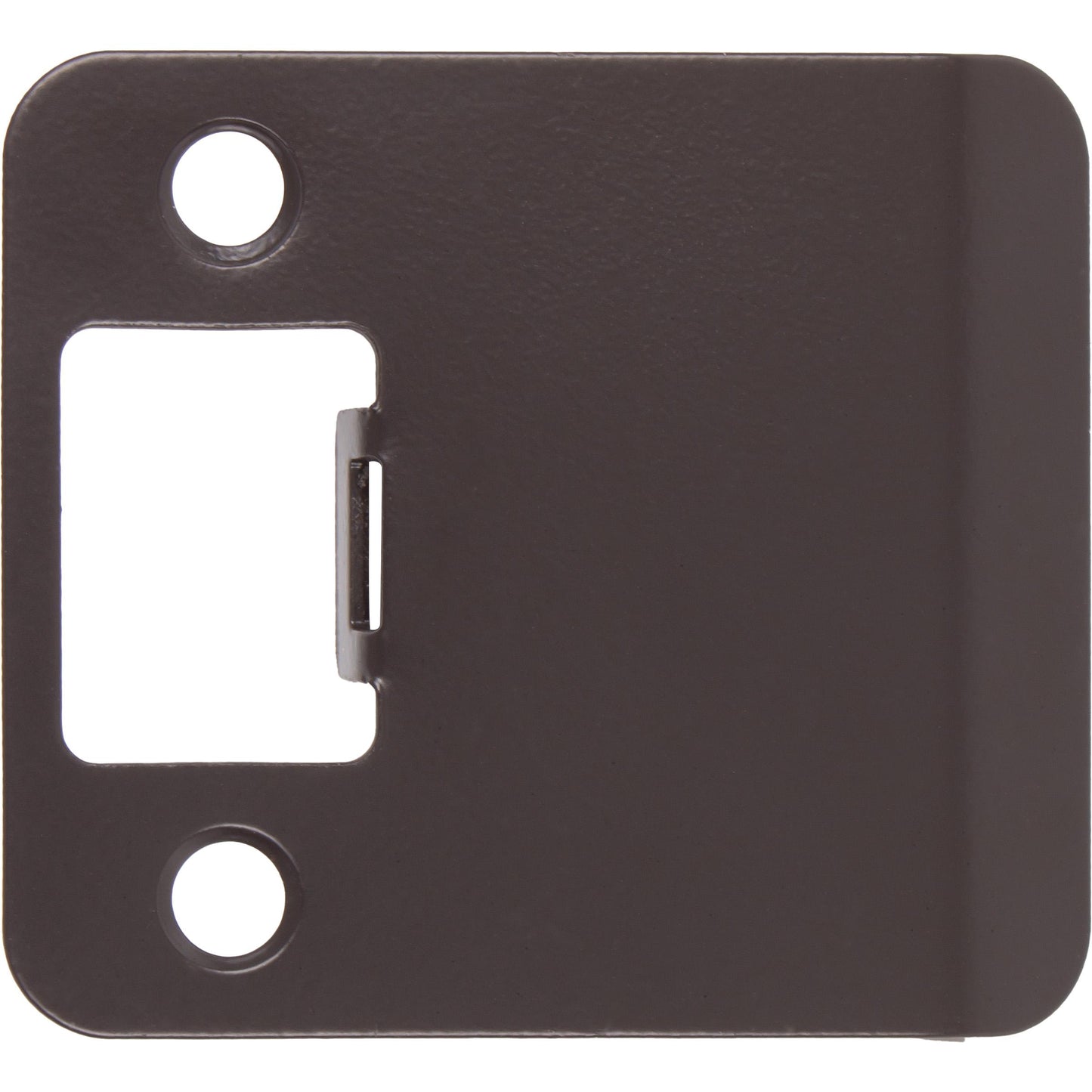 Stone Harbor Hardware Round Corner Extended Lip Strike Plate, 2-1/4" x 2", (2-1/2" Overall Length), Oil-Rubbed Bronze