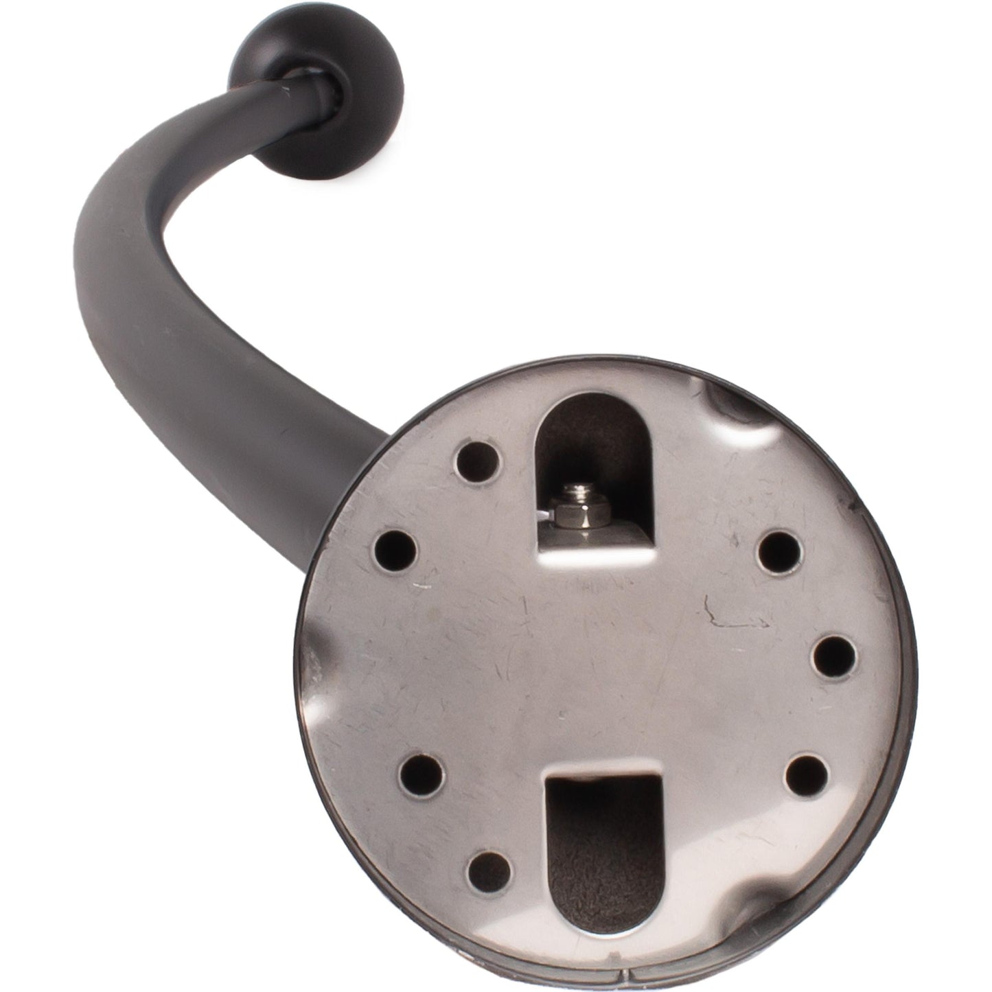 Stone Harbor Hardware Adjustable Curved Shower Rod, 45" to 72", Matte Black