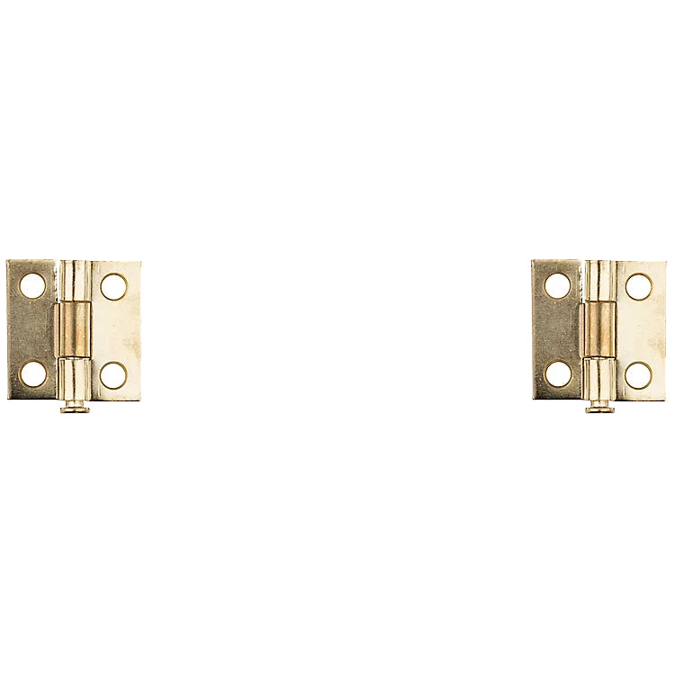 V508 1" Removable Pin Hinge 2/pk - Polished Brass