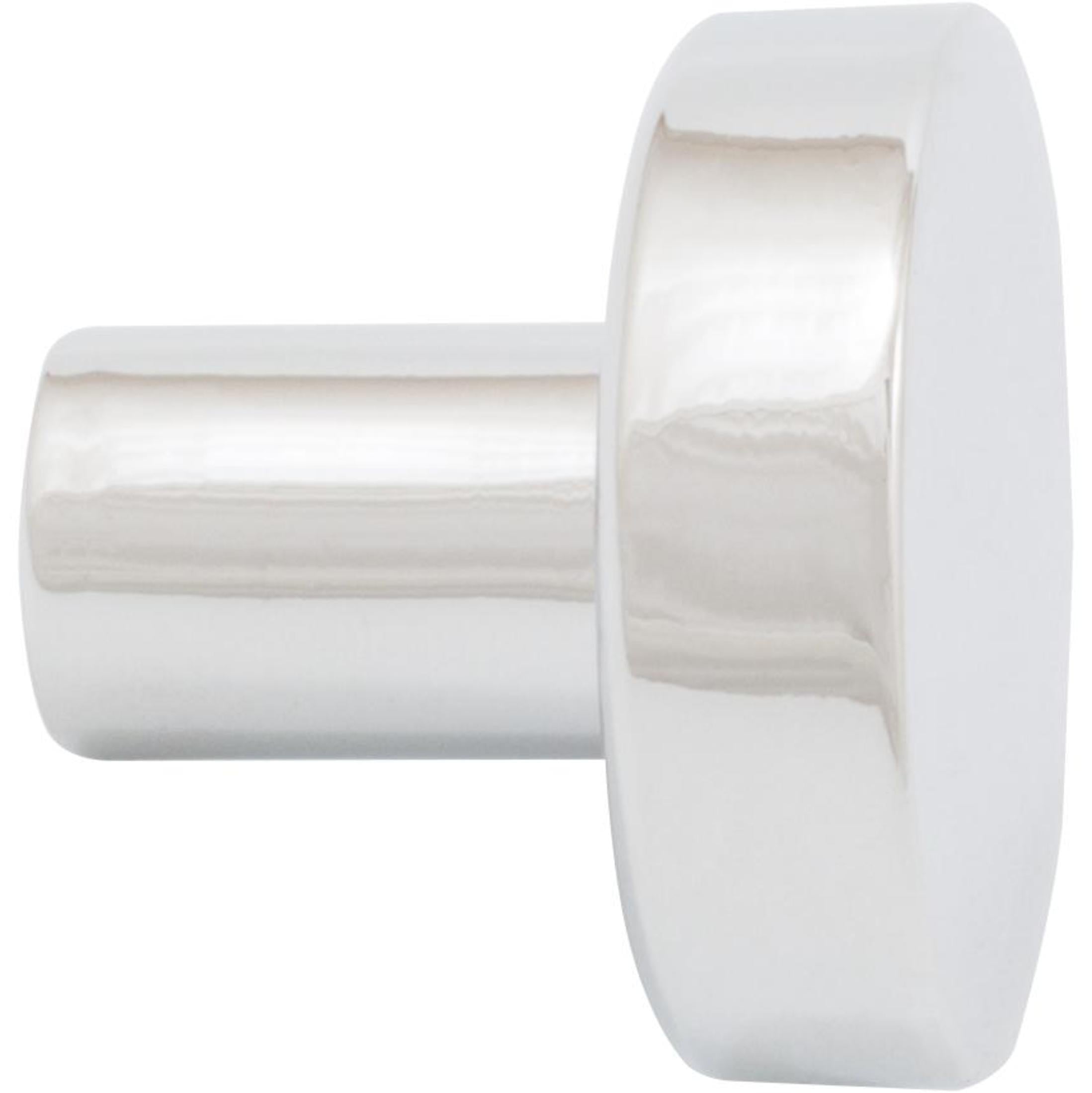 Contemporary Round Cabinet Knob, 1 Inch, Zinc Base Material