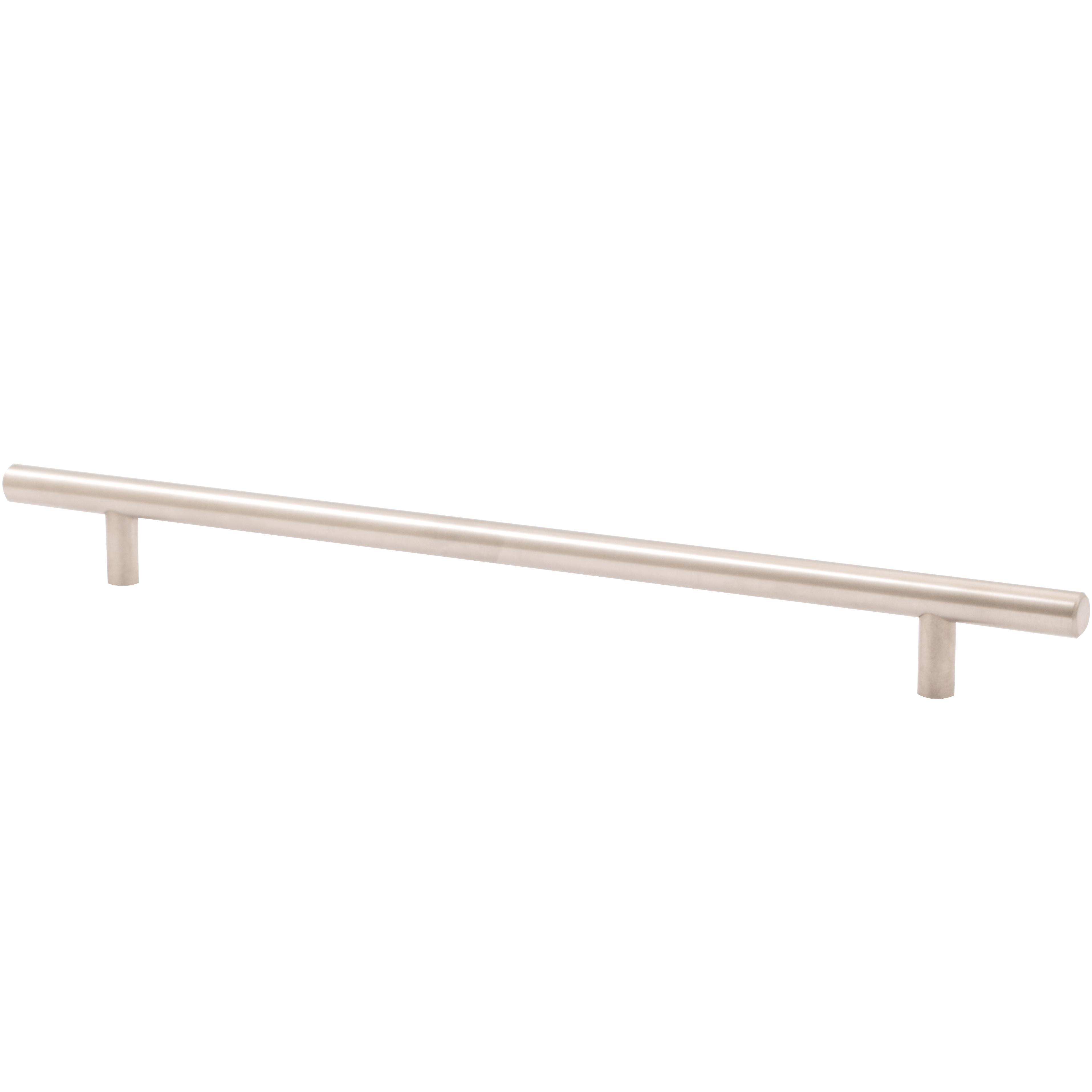 Stone Harbor Hardware Bar Cabinet Pull, 256 Millimeters, 336mm Overall Length, Satin Stainless Steel