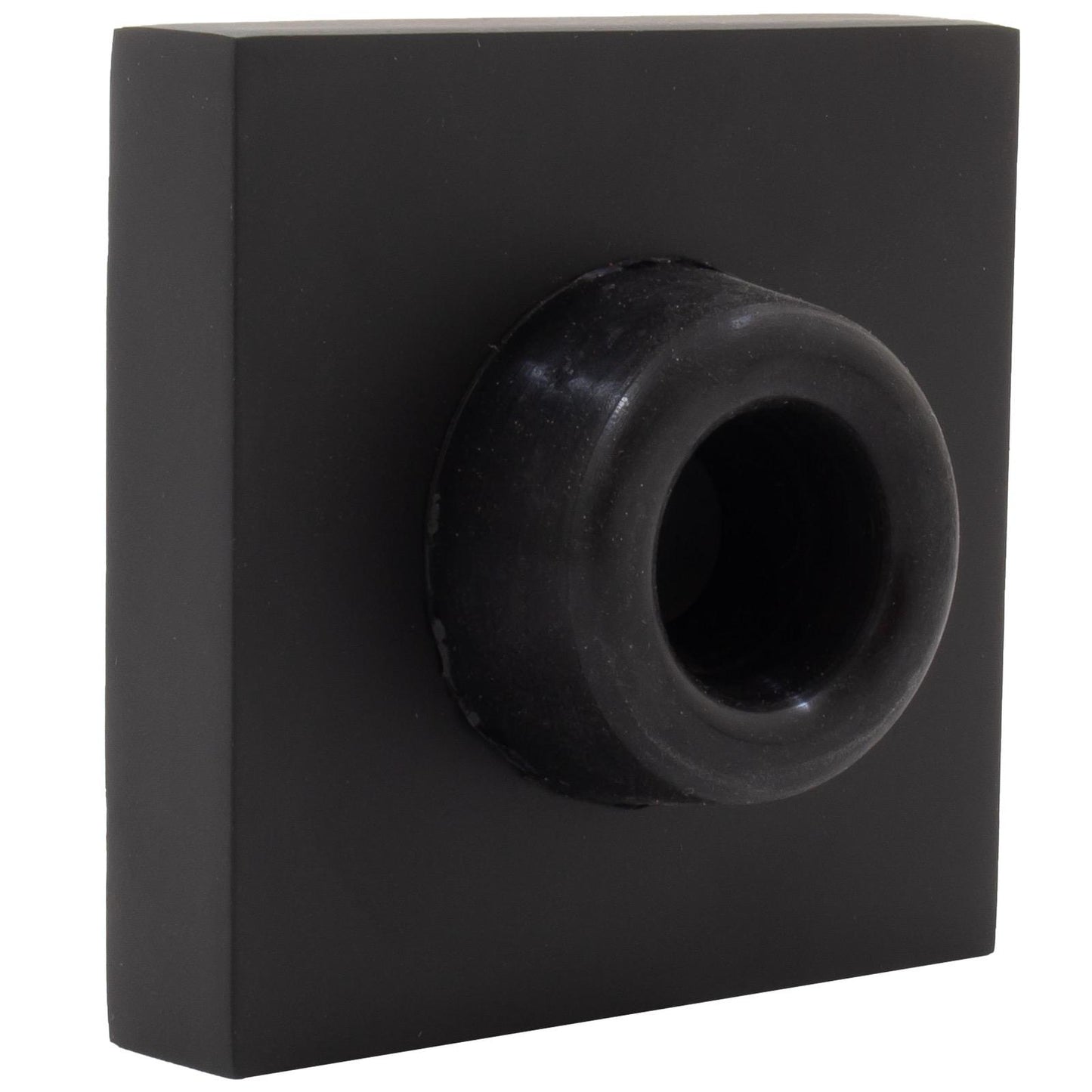 Stone Harbor Hardware Contemporary Square Wall Door Stop, 2-1/4 Inches, Matte Black