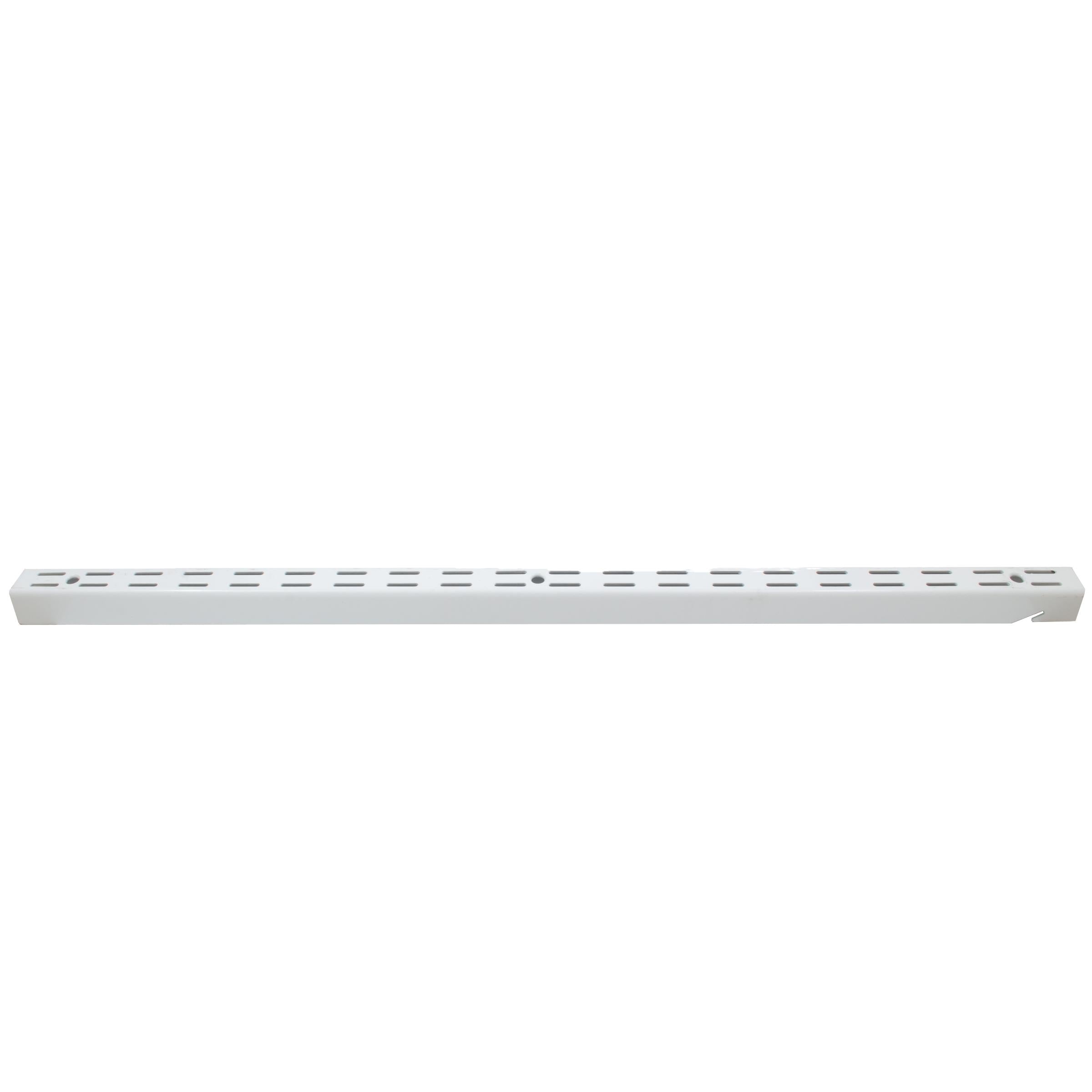 Stone Harbor Hardware Heavy-Duty Double Track Wall Standard, 25 Inches, White