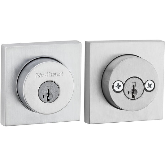 159 SQT 26D SMT 6AL STRKP K3 Halifax 2-Cyl Deadbolt - Satin Chrome