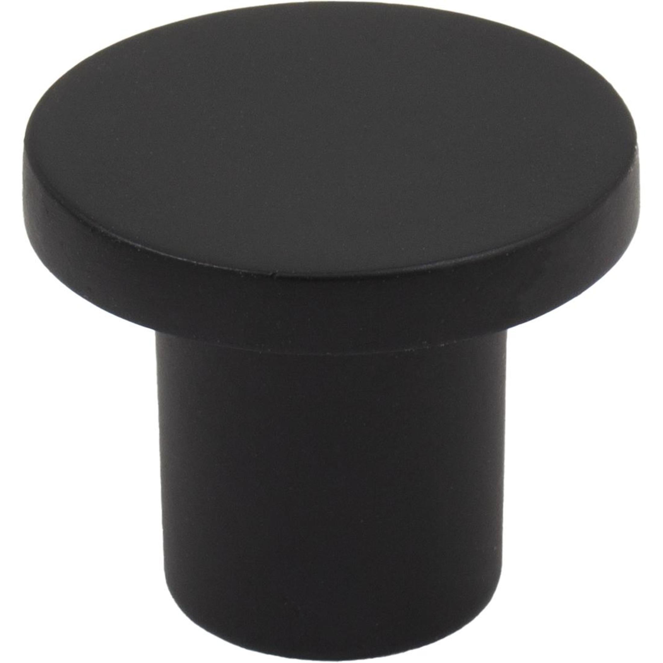 Contemporary Round Cabinet Knob, 15/16 Inches, Zinc Base Material