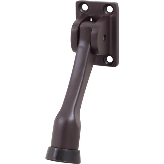 Stone Harbor Hardware Heavy-Duty Kick-Down Holder with 4 Screws, 4 Inches, Oil-Rubbed Bronze
