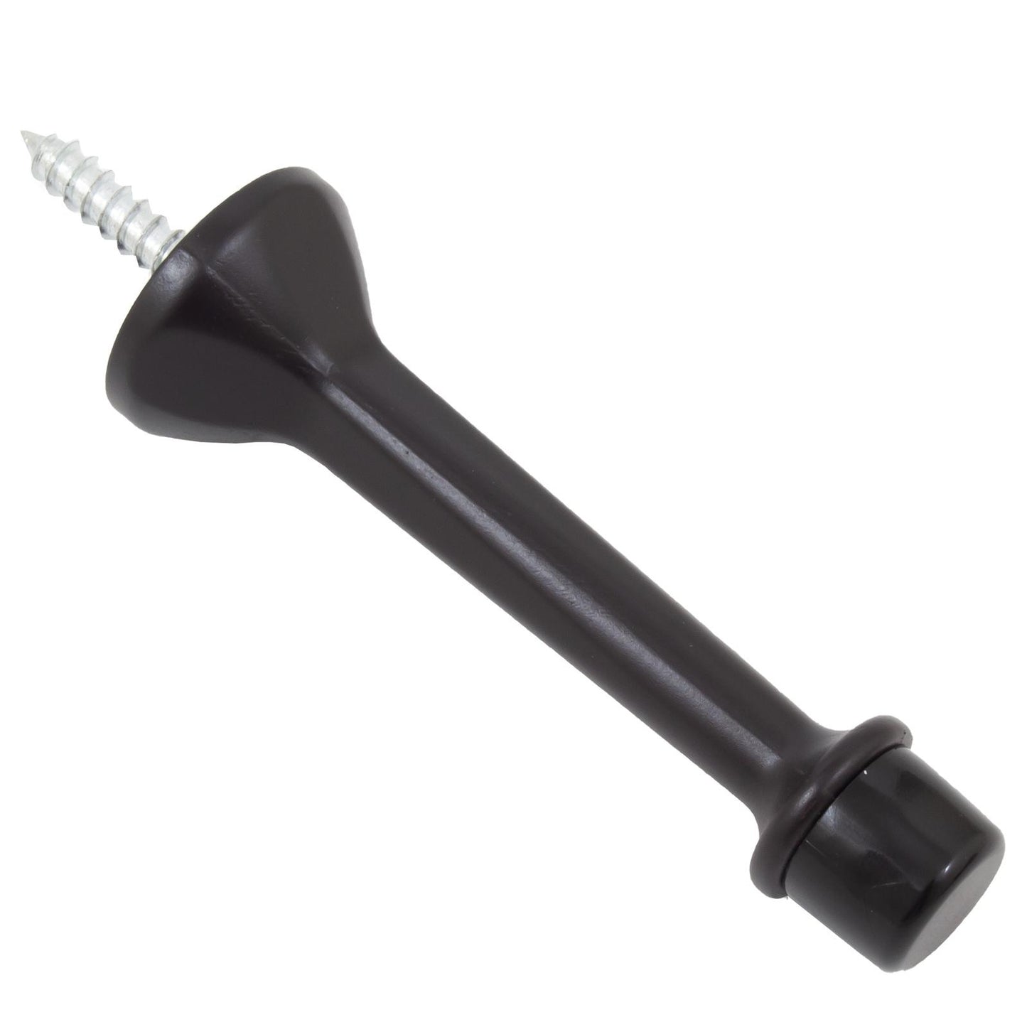 Stone Harbor Hardware Heavy-Duty Solid Aluminum Door Stop, 3 Inches, Oil-Rubbed Bronze
