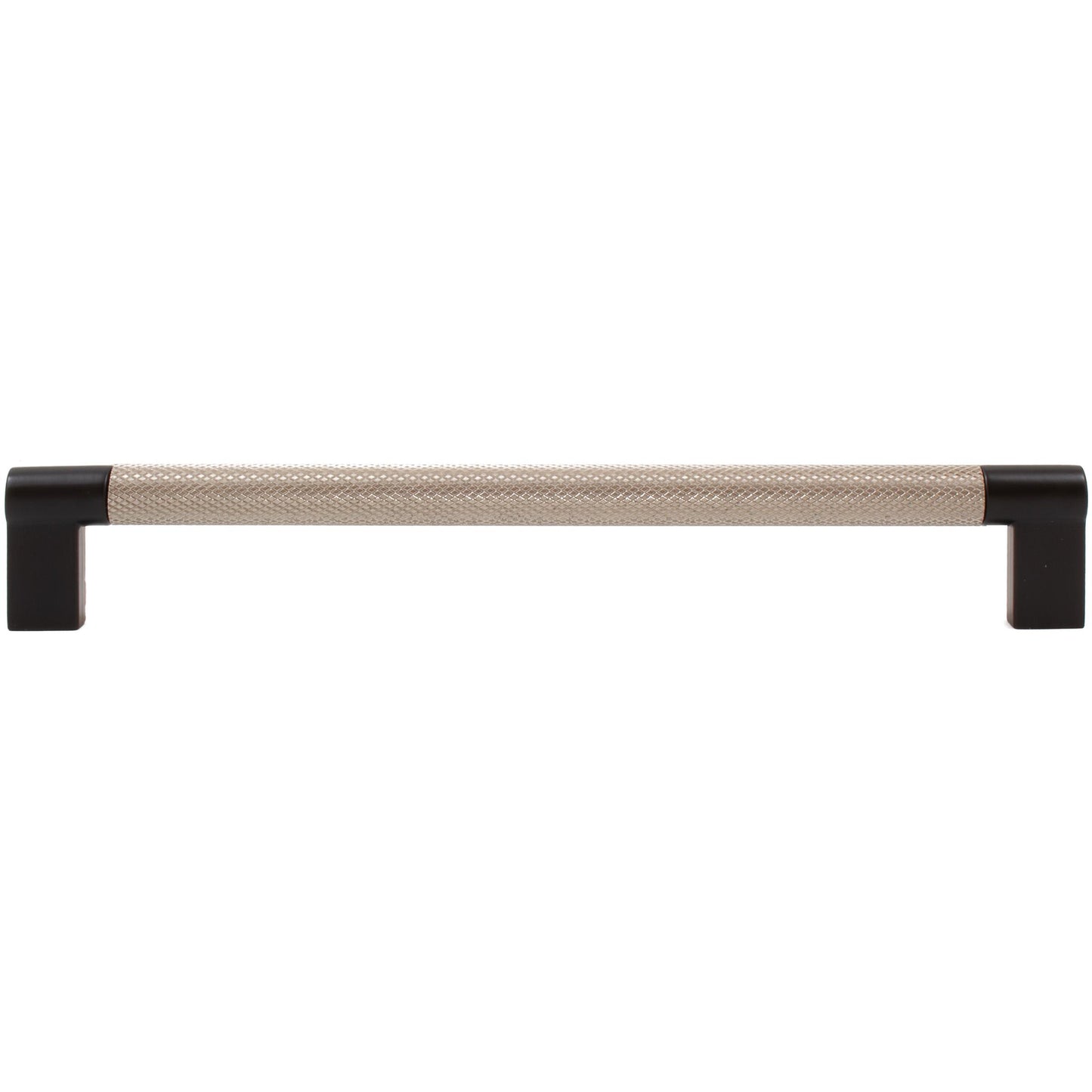 Stone Harbor Hardware Urban Cabinet Pull, 192 Millimeters, Satin Nickel with Matte Black Ends