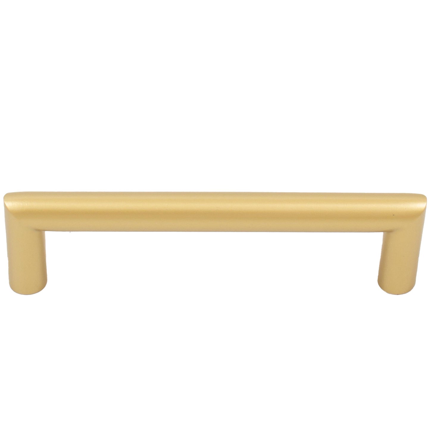 Stone Harbor Hardware Contemporary Round Cabinet Pull, 96 Millimeters, Stainless Steel Base Material, Satin Brass