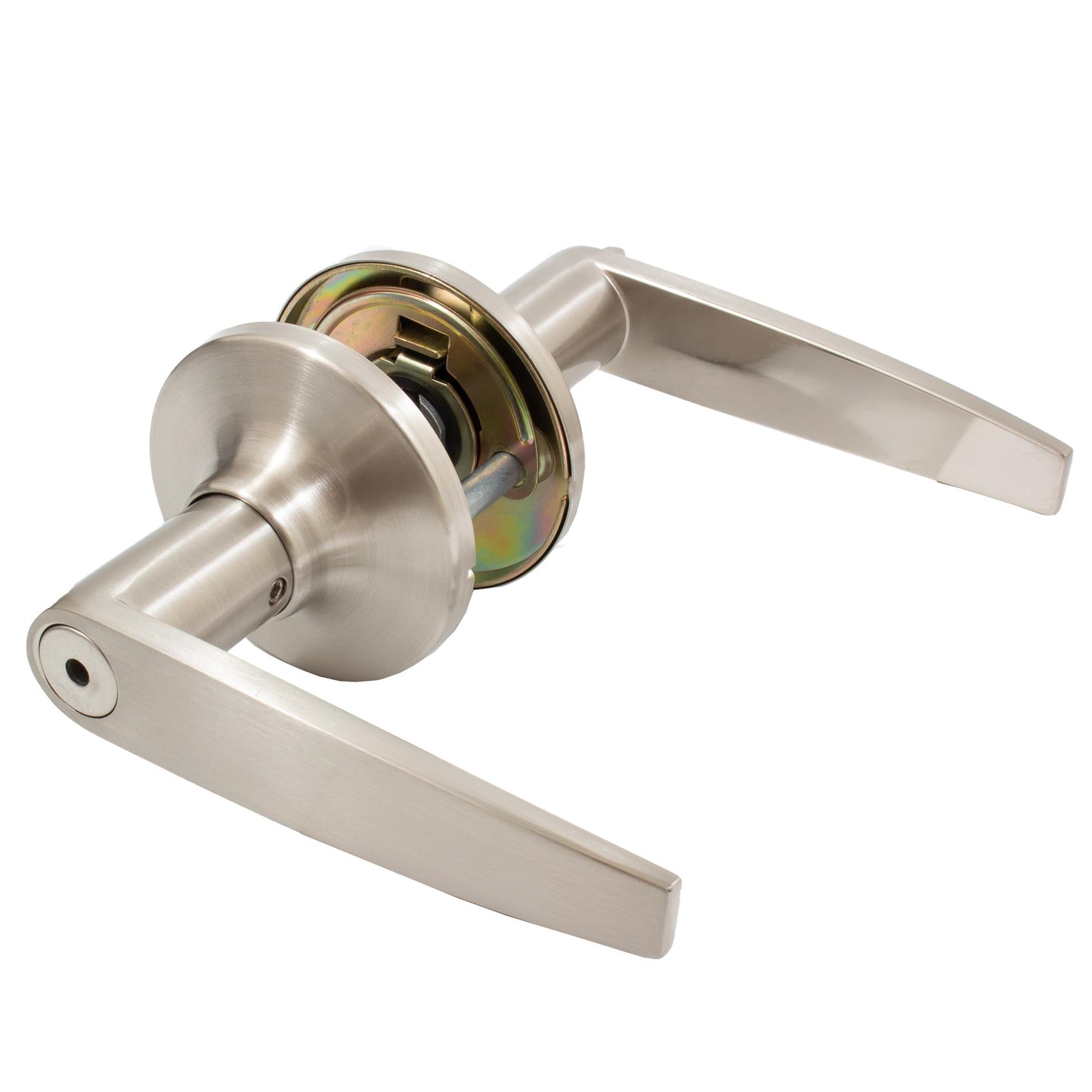 Stone Harbor Hardware Tucson Door Lever, Privacy (Bed/Bath) Latch, Satin Nickel