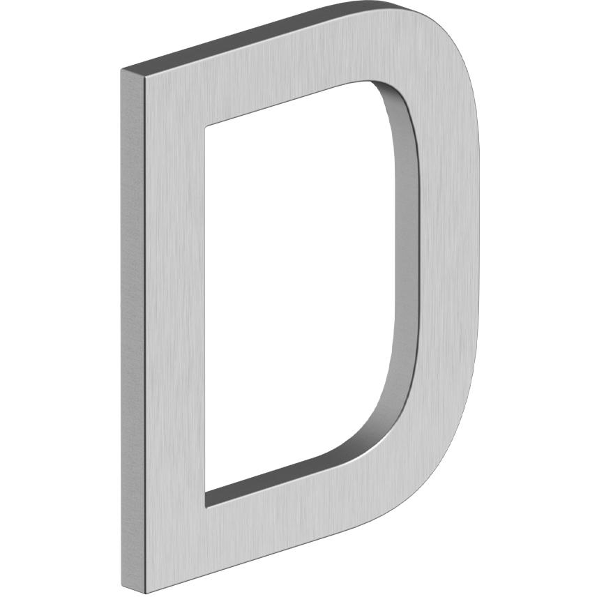 Deltana RNE-DU32D 4" E Series Letter D with Risers - Stainless Steel