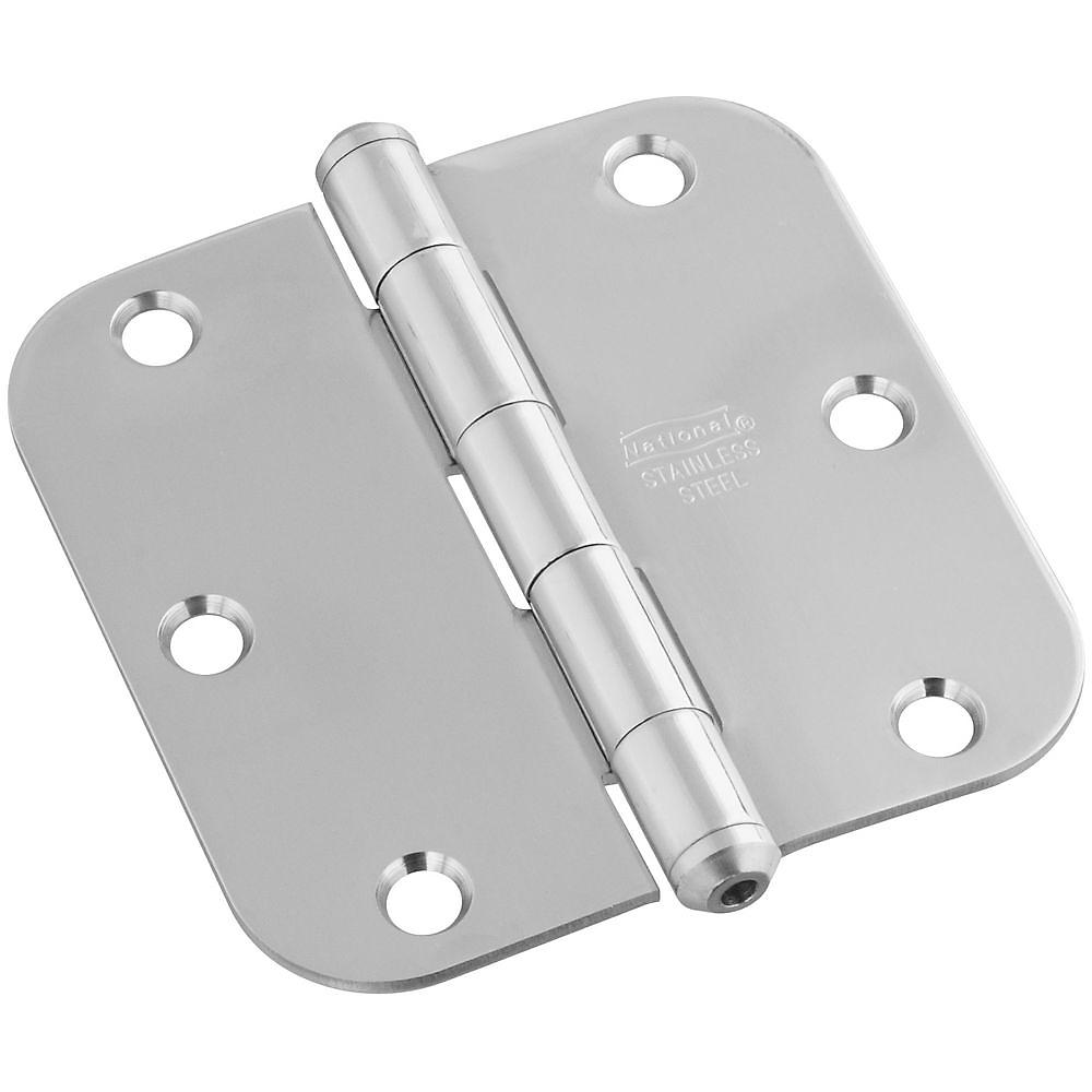National Hardware - V514R5/8 3-1/2" 5/8R Standard Hinge  1/pk - Stainless