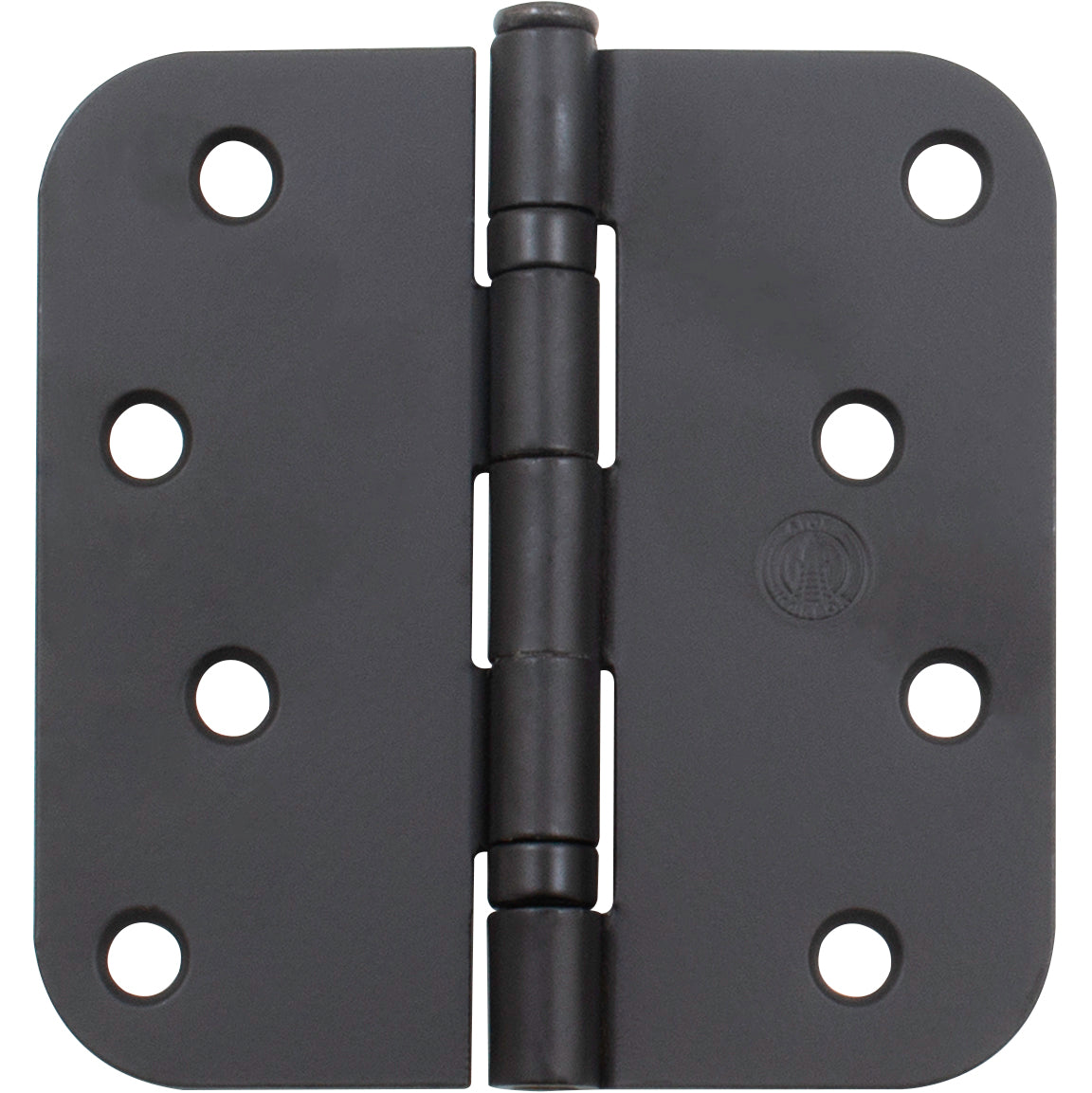 Stone Harbor Hardware 4" Ball-Bearing Door Hinges, 5/8" Radius Corner, Matte Black, 3-Pack