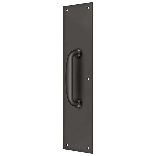 Deltana PPH55U10B 3 1/2-Inch x 15 -Inch Push Plate with Handle