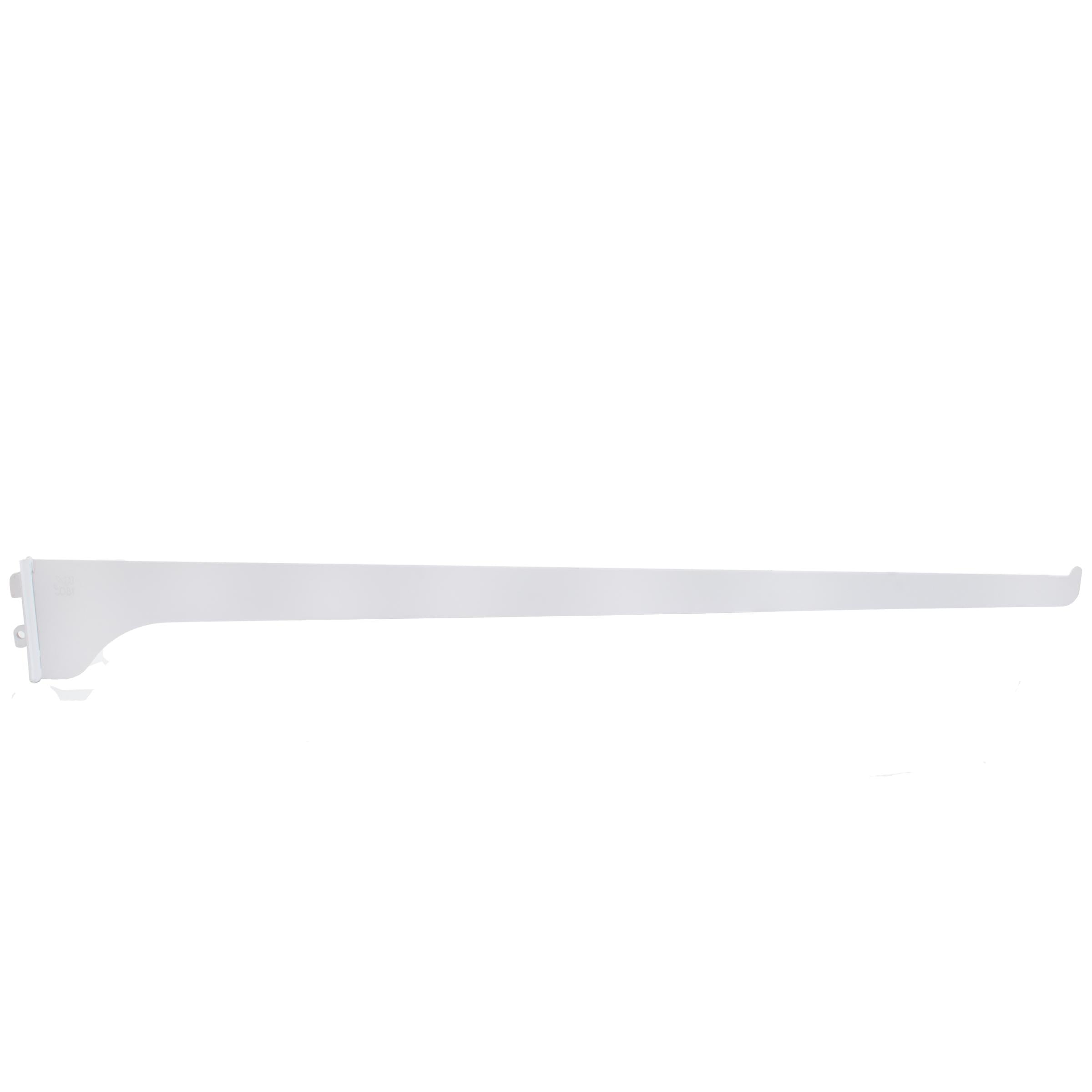 Stone Harbor Hardware Single Track Shelf Bracket, 20 Inches, White