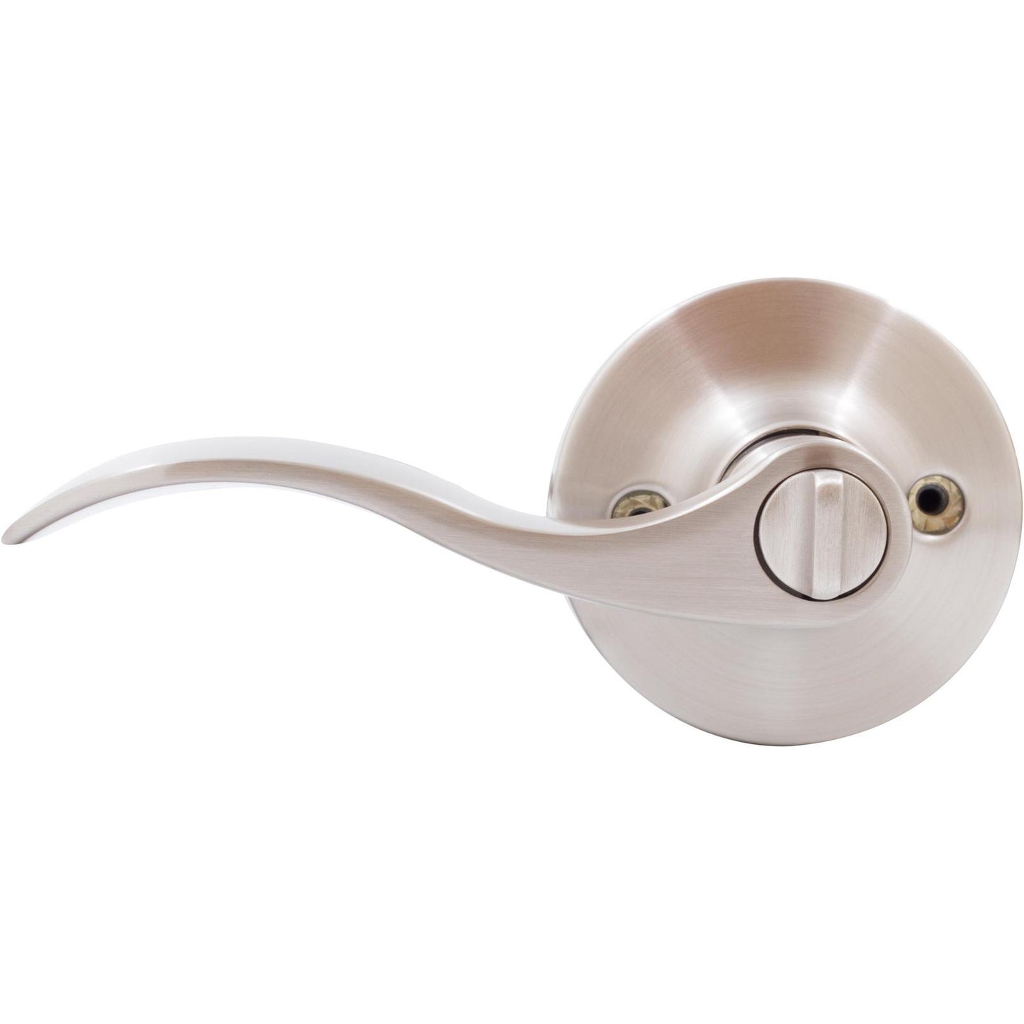 Stone Harbor Hardware Beaverton Door Lever, Entry Latch, KW Keyway, Satin Nickel