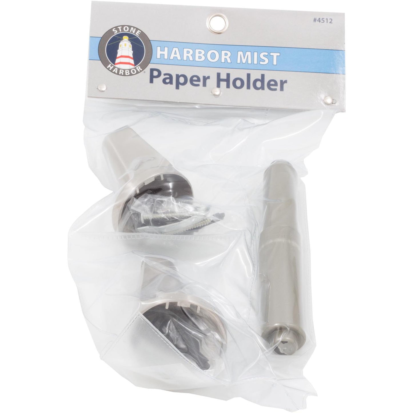 Stone Harbor Hardware Harbor Mist Paper Holder, Satin Nickel