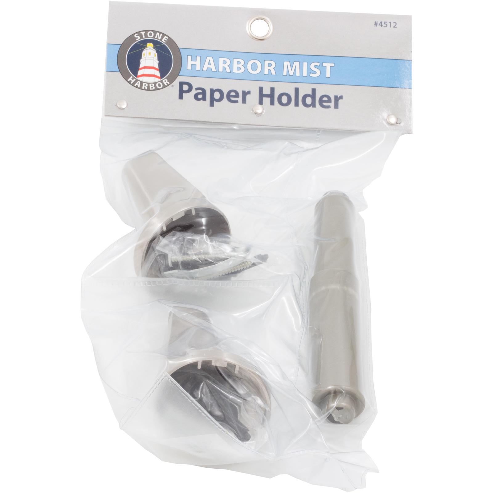 Stone Harbor Hardware Harbor Mist Paper Holder, Satin Nickel