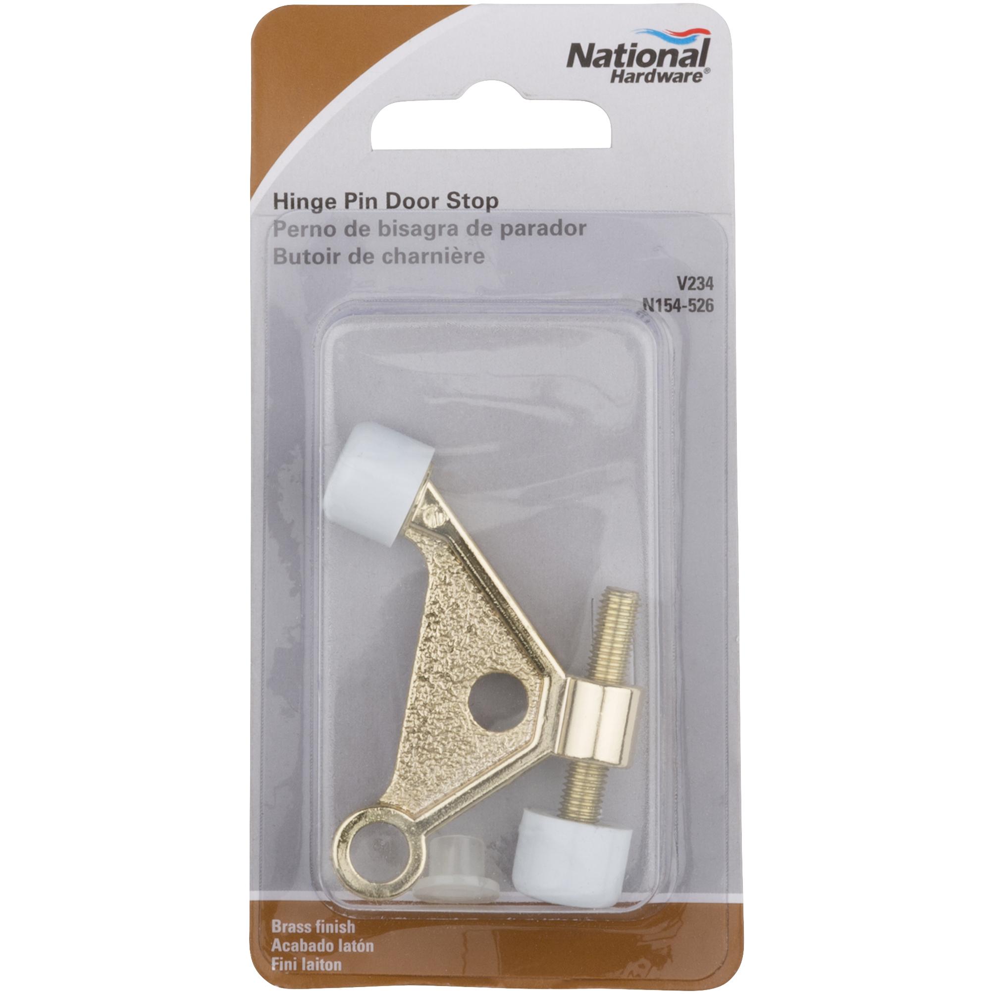 V234 Hinge Pin Door Stop - Brass