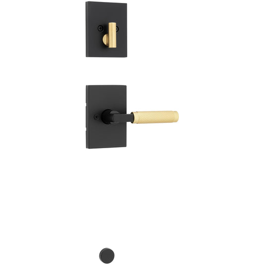 971PVL RCT 514/4 Prava Trim Pack for 818 Handlesets - Matte Black with Satin Brass