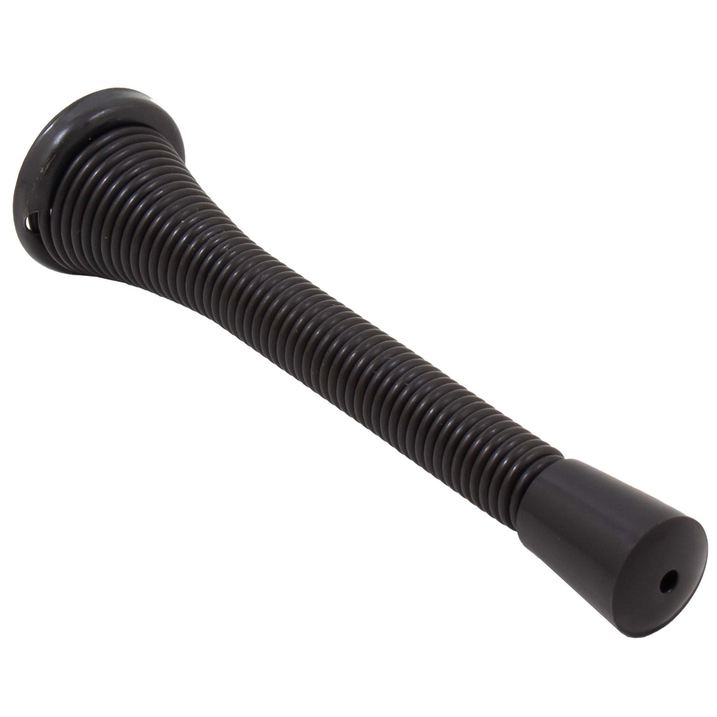 Stone Harbor Hardware Heavy-Duty Spring Door Stop, 4 Inches, Matte Black