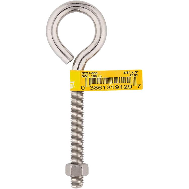 2161BC 3/8" x 5" Eye Bolt - Stainless Steel