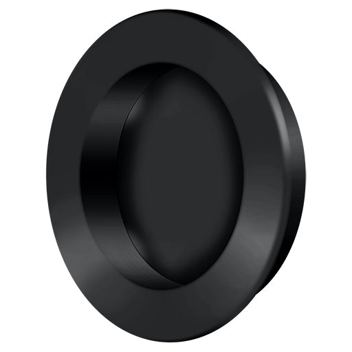 FP238U19 2-3/8" Round Flush Pull - Matte Black