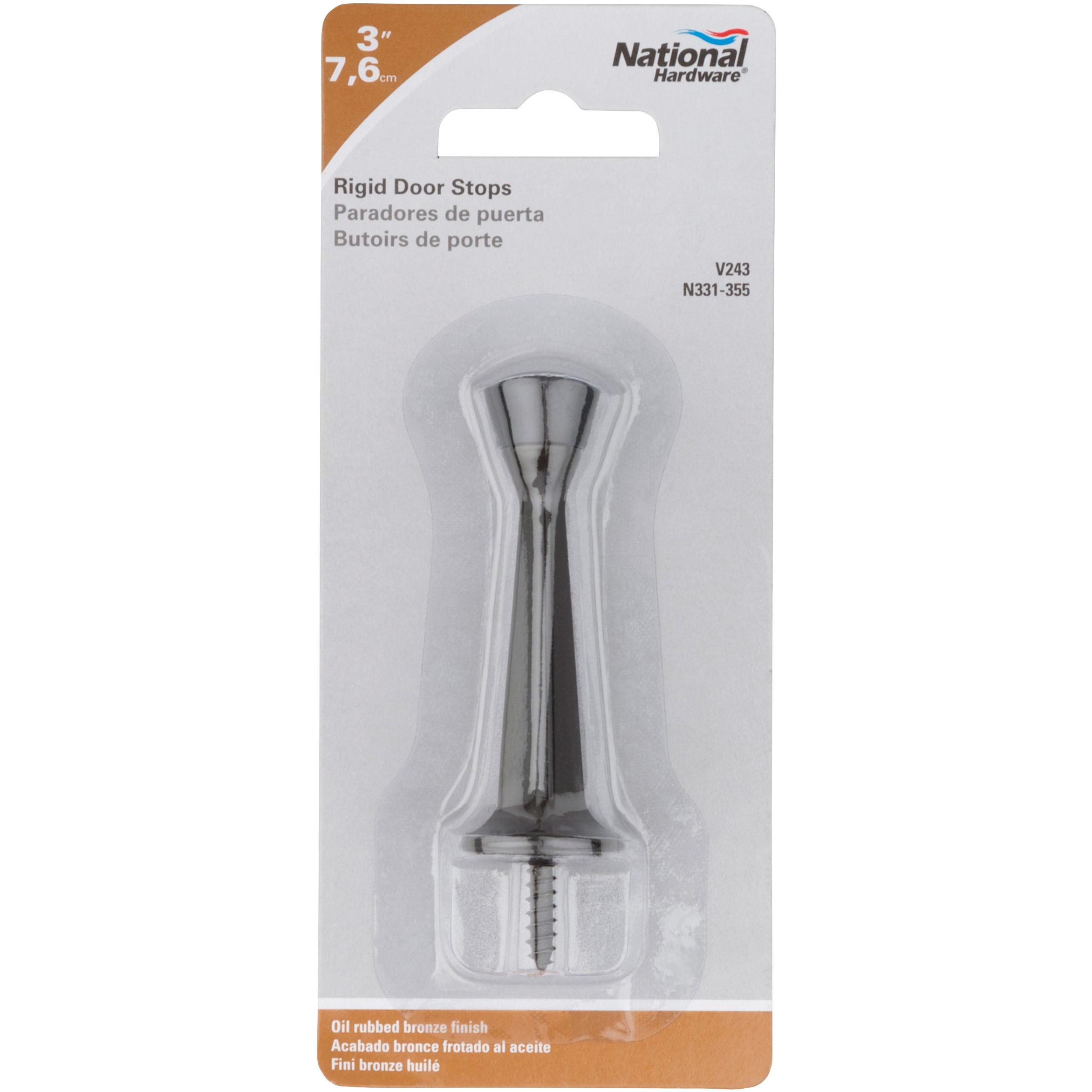 National Hardware - V243 3" Rigid Door Stop - Oil-Rubbed Bronze
