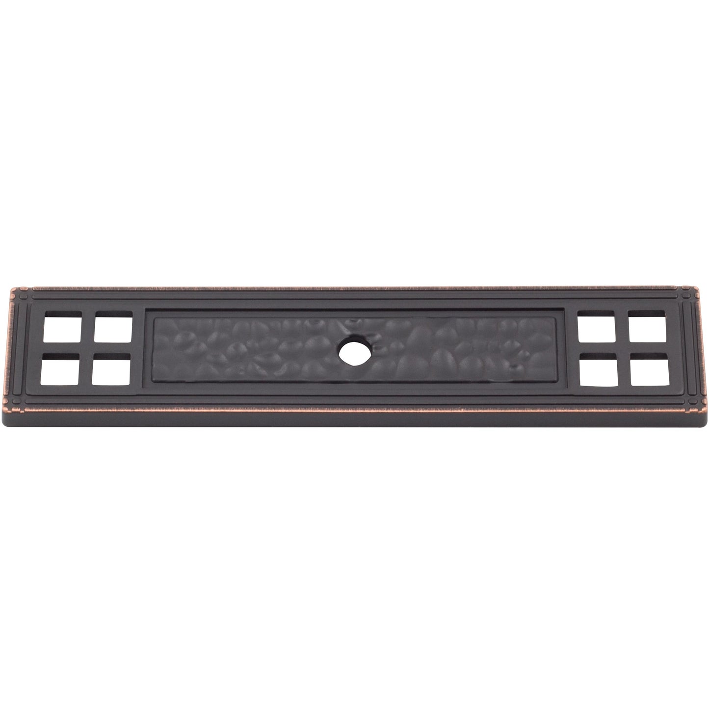 Stone Harbor Hardware Arts & Crafts Cabinet Knob Backplate, Vintage Bronze