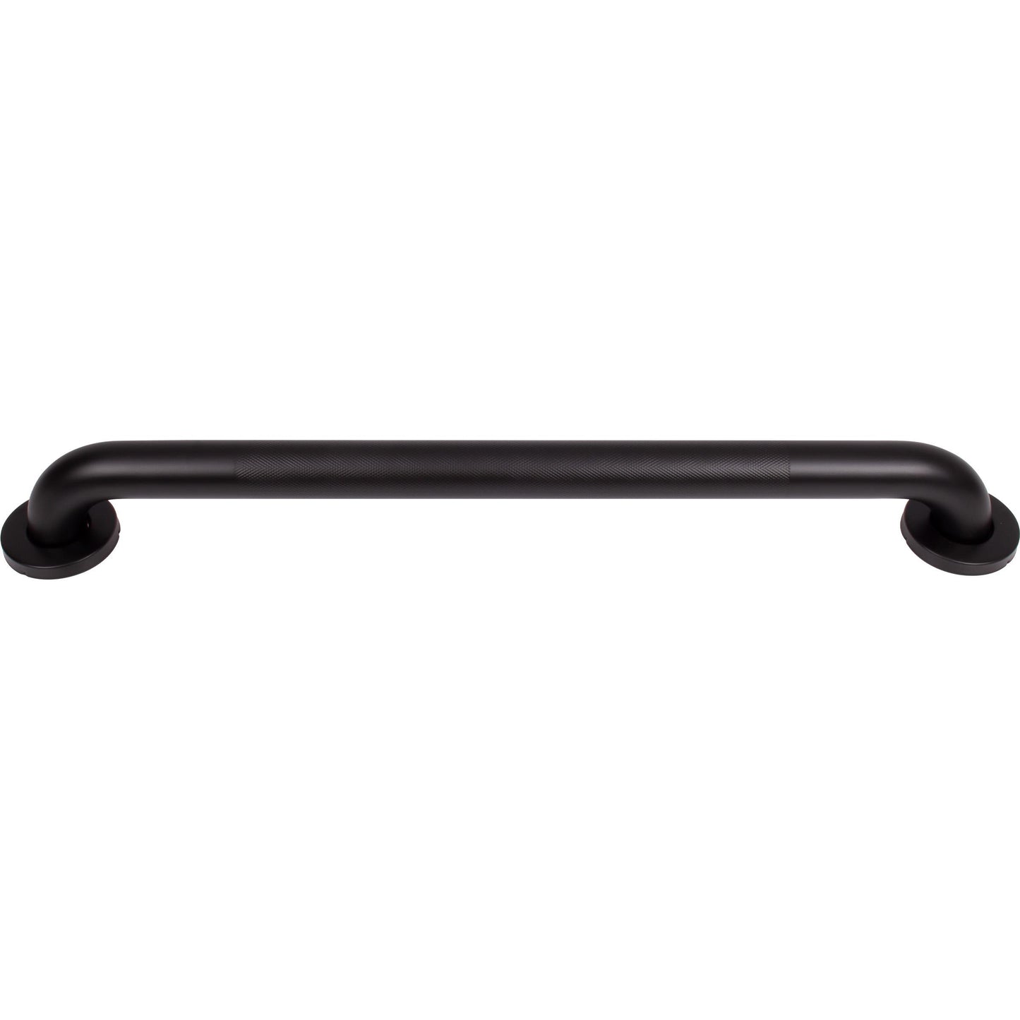 Stone Harbor Hardware Knurled Grab Bar, 24 Inches, 1-1/2" Diameter, 1-1/2" Wall Clearance, Concealed Screws, Matte Black