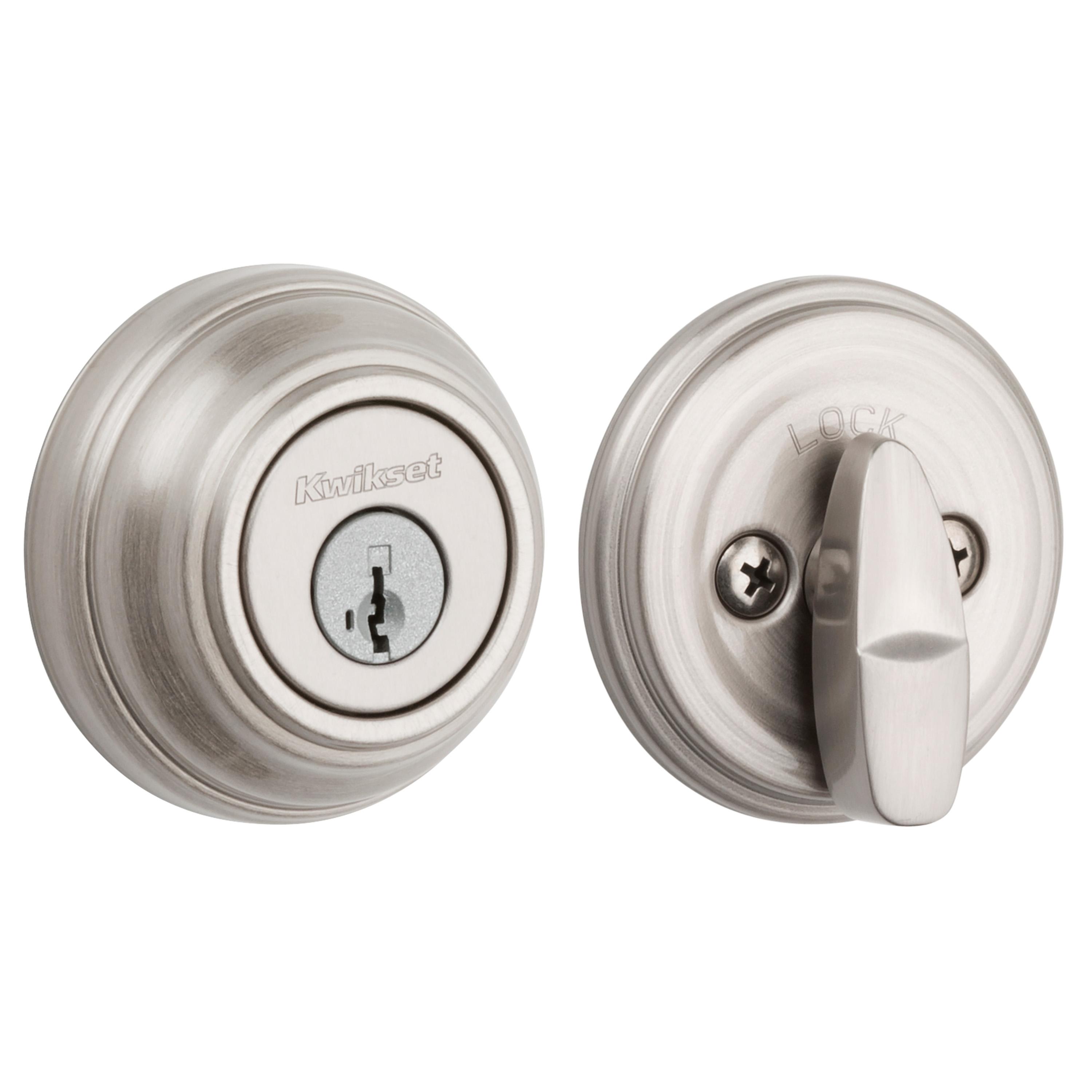980 15 SMT 6AL STRKP K3 1-Cyl Deadbolt - Satin Nickel