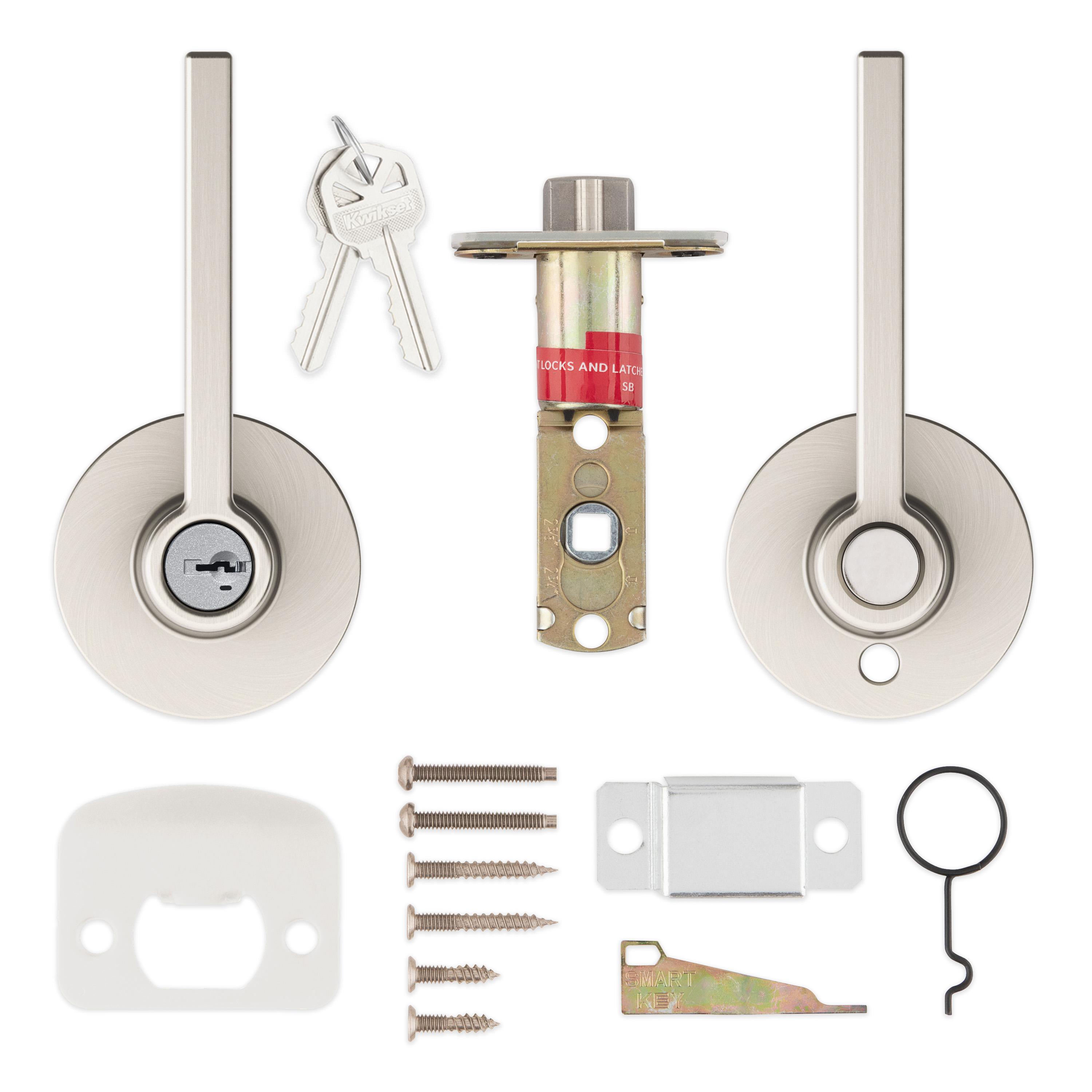 438CSL RDT 15 SMT RCAL UL 3031 23155 LK Casey Entry Less Keys- Satin Nickel