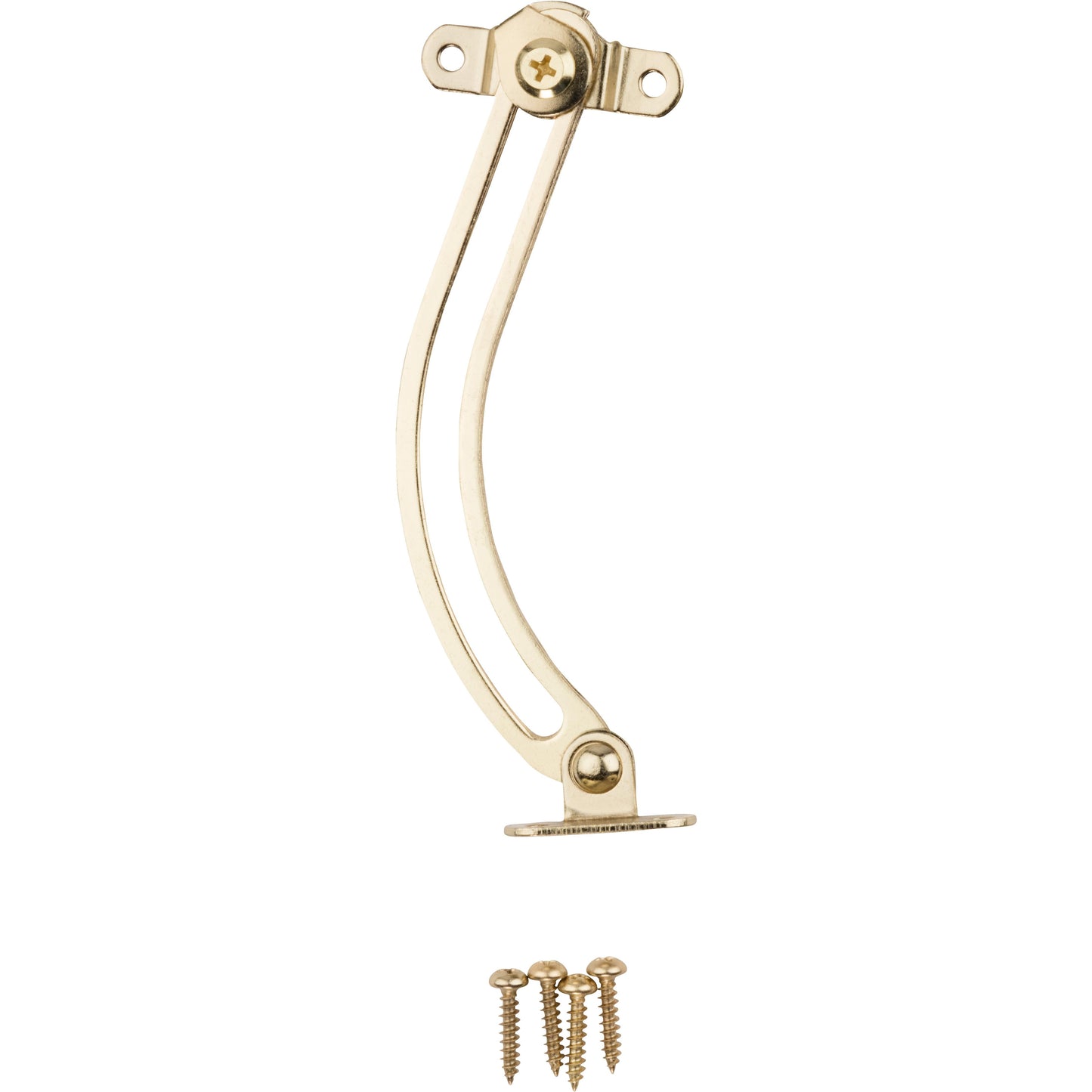 V1892L Friction Lid Support - Polished Brass