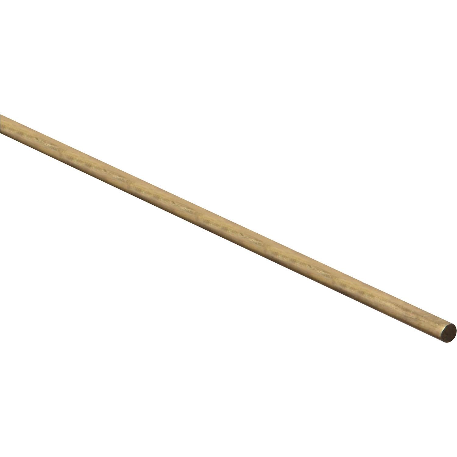 4052BC 3/16" x 36" Smooth Rod - Polished Brass