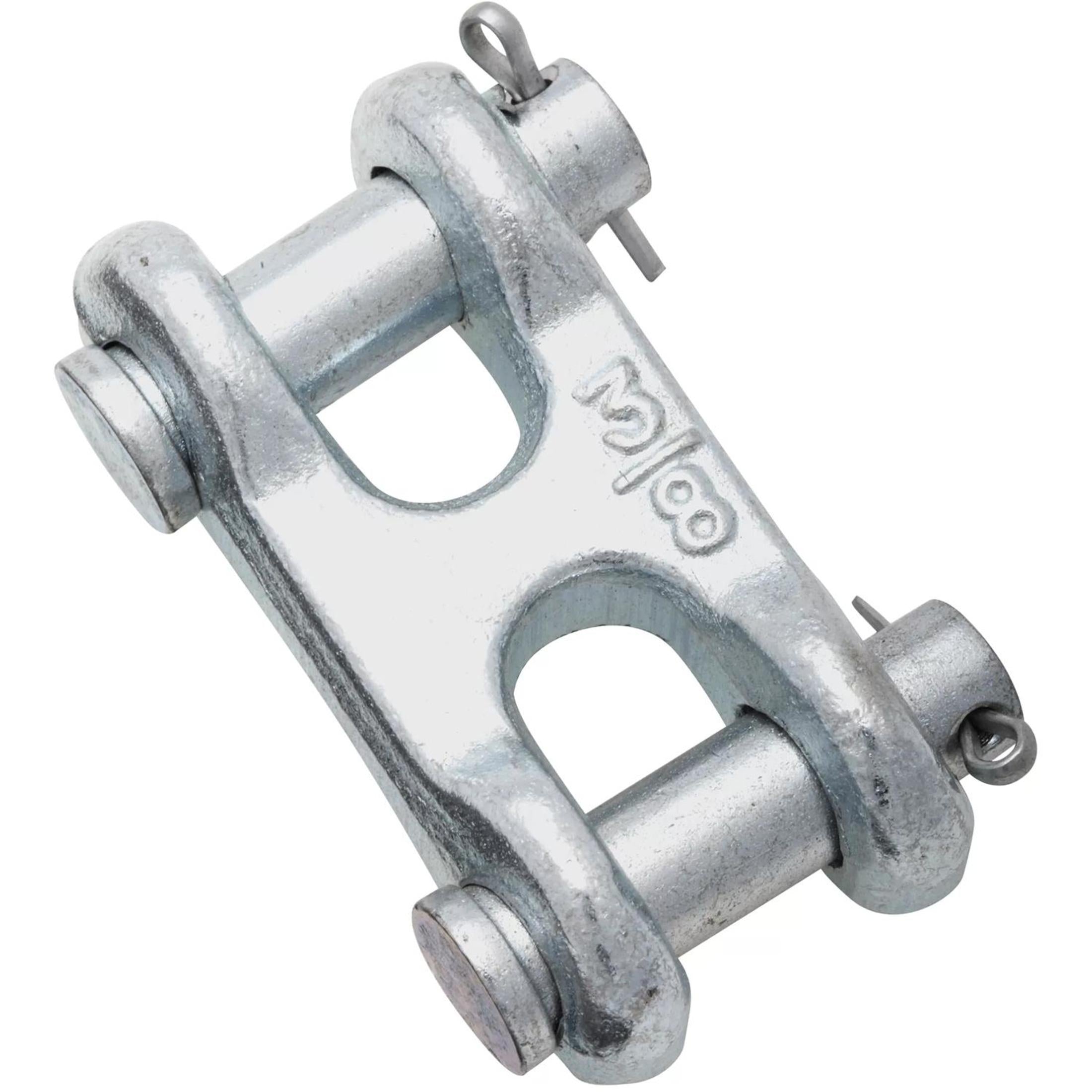 National Hardware - N240-887 3248BC, 3/8" Double Clevis Link in Zinc Plated