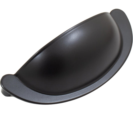 Stone Harbor Hardware Marblehead Cup Cabinet Pull, 3 Inches, Matte Black