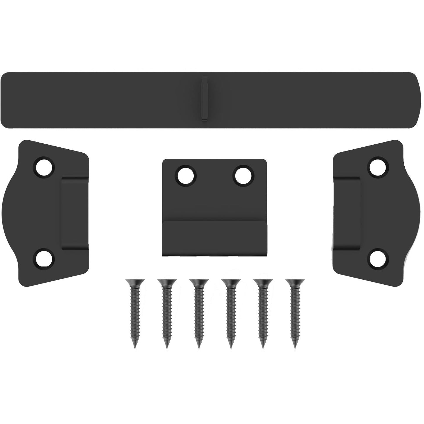 V1103 Rustic Modern Gate Latch - Black