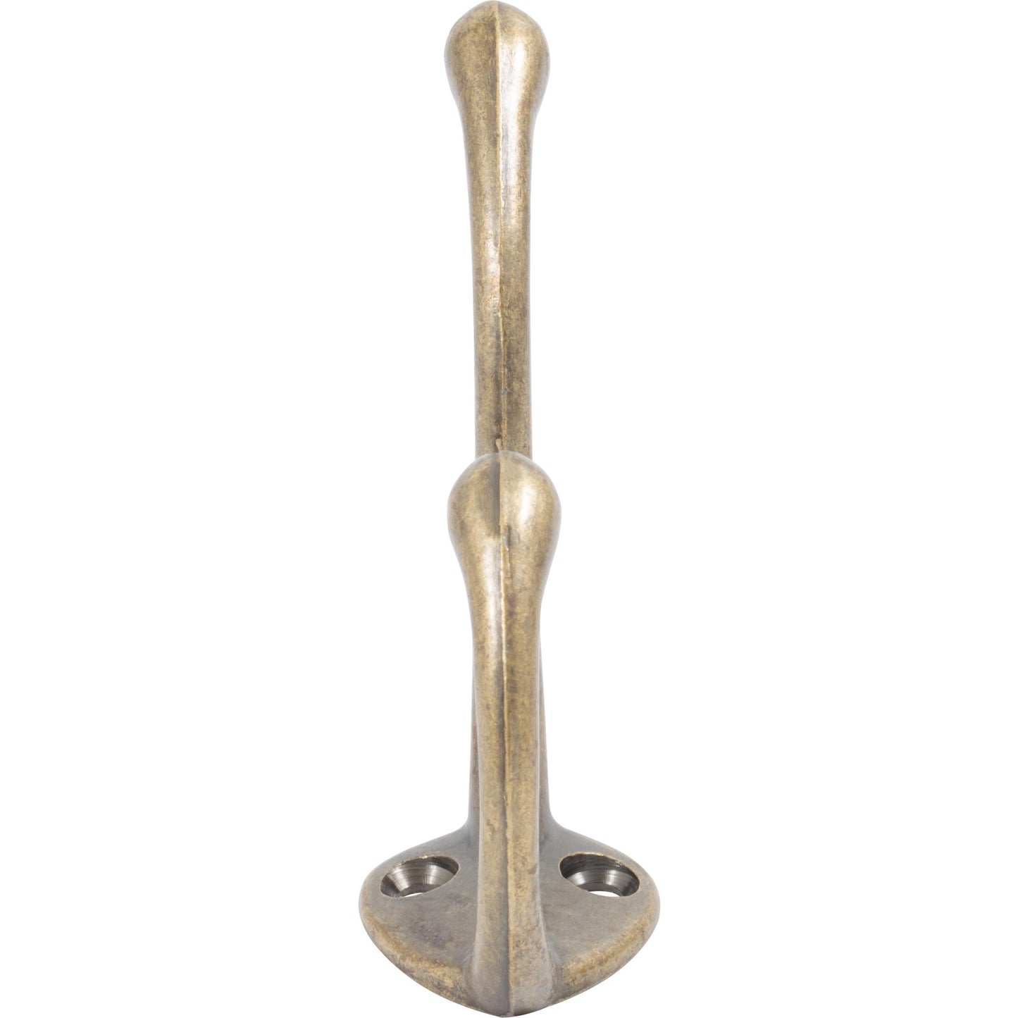 Stone Harbor Hardware Coat & Hat Hook, 3-1/2" High, 2-1/4" Projection, Antique Brass