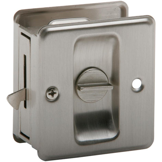 Ives 991B619 Sliding Door Lock, Satin Nickel